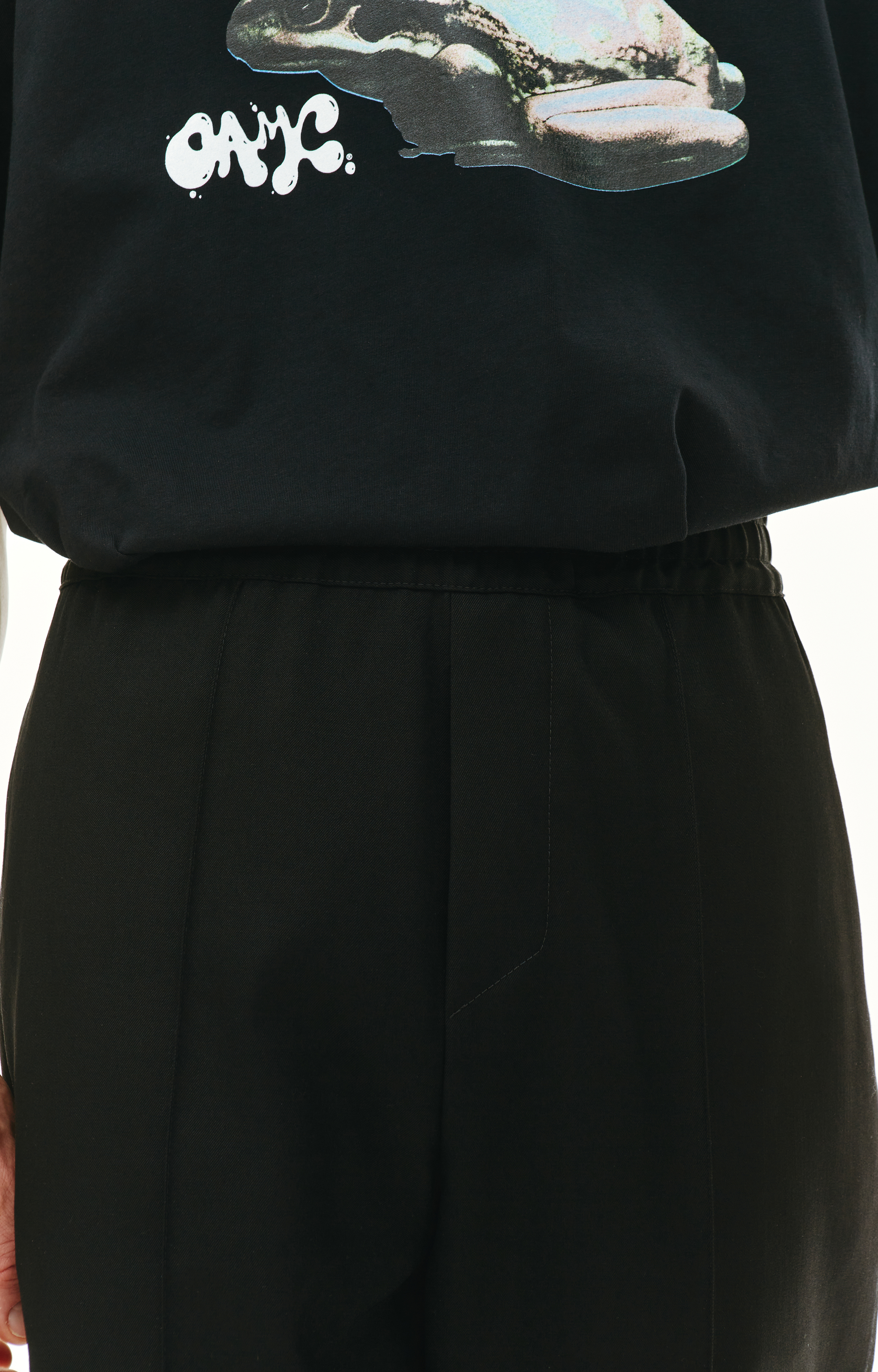 OAMC Black wool trousers