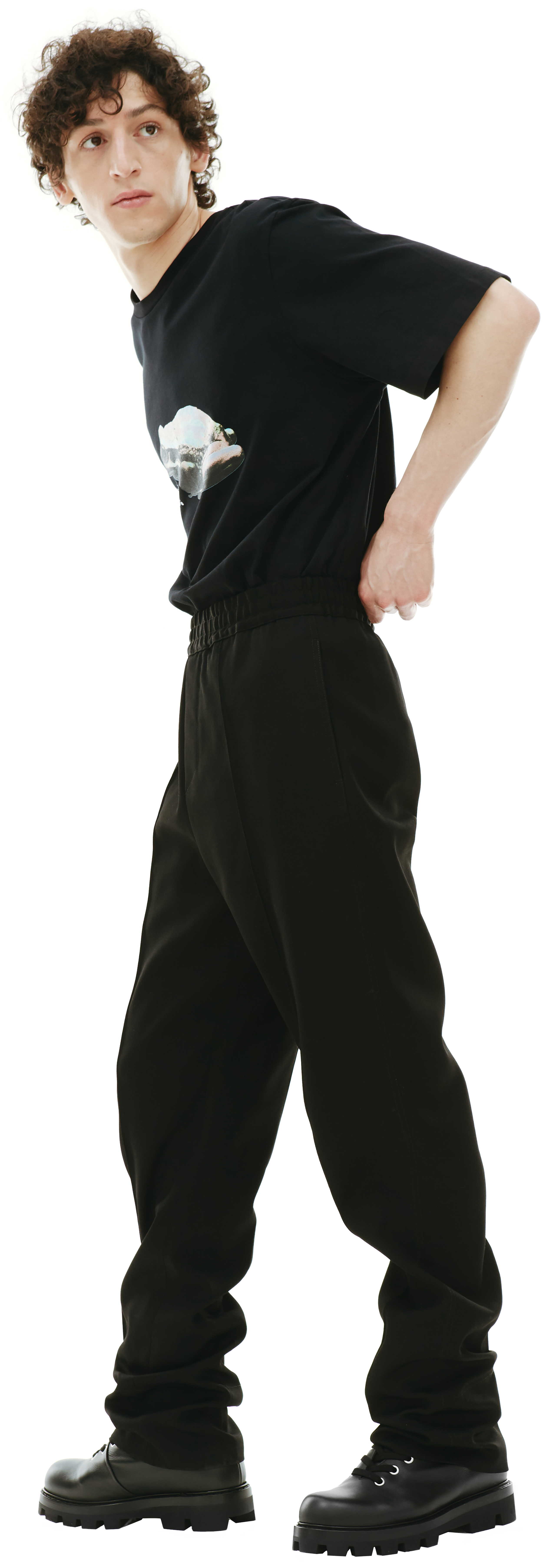 OAMC Black wool trousers