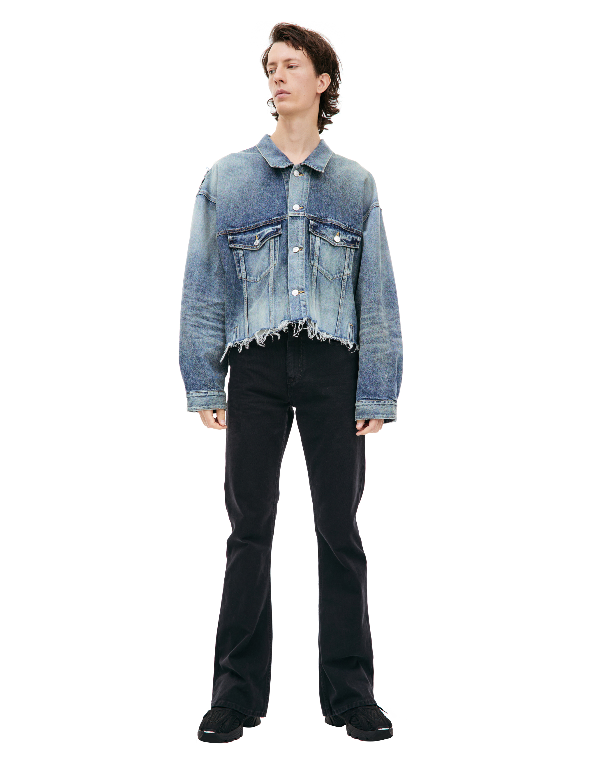 BALENCIAGA DENIM JACKET WITH BUTTONS 