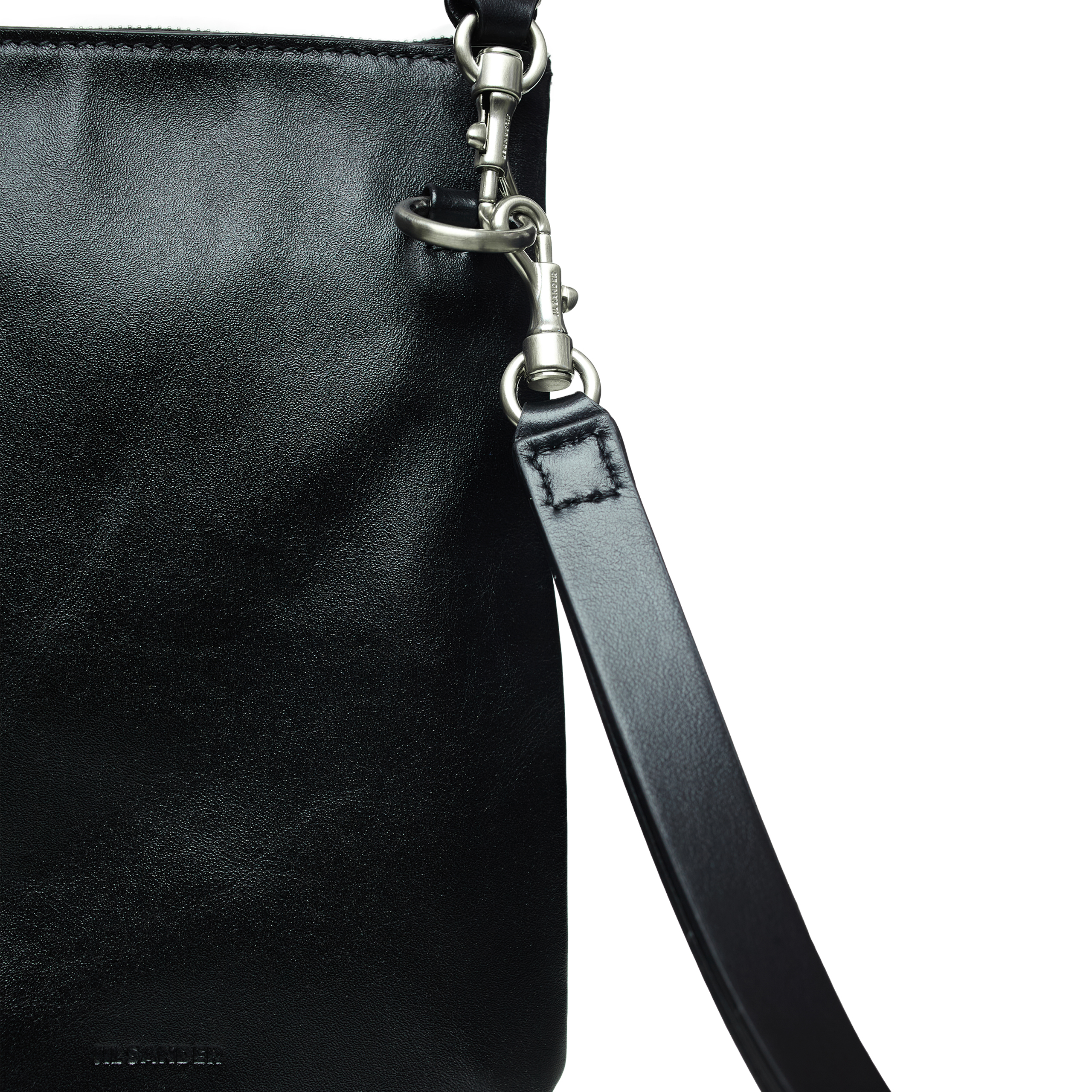 Shop Jil Sander Black Pouch Bag