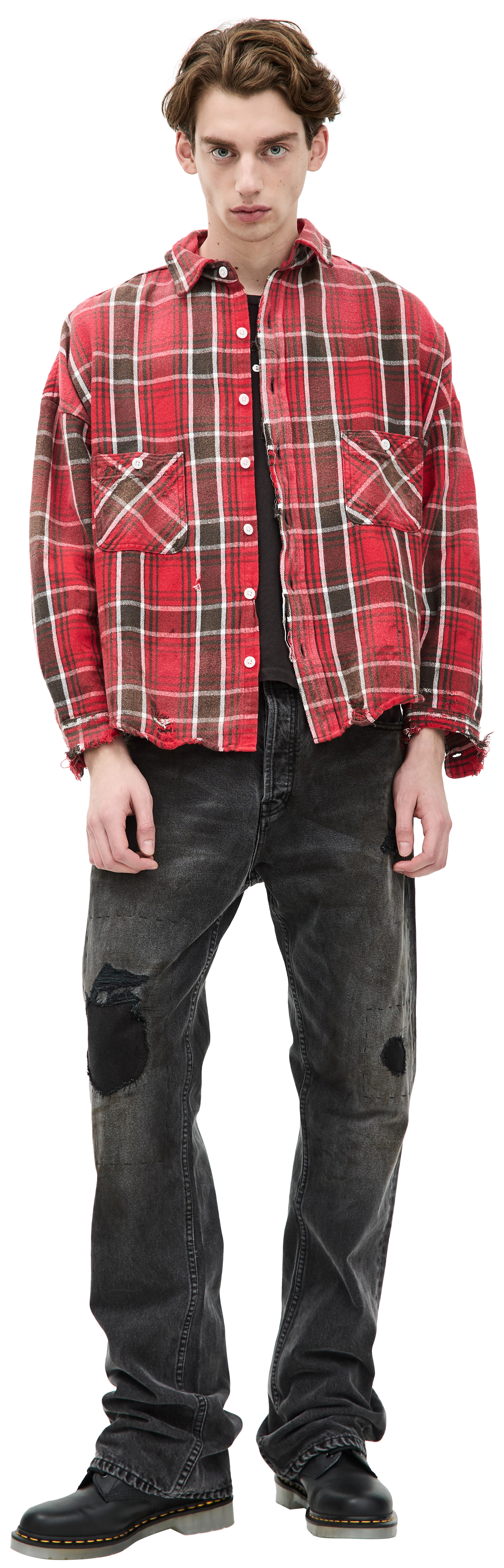 [Alexandros] 24AW FLANNEL SHIRT Lサイズ 42c6dc9664594181f18eb29c4235d5