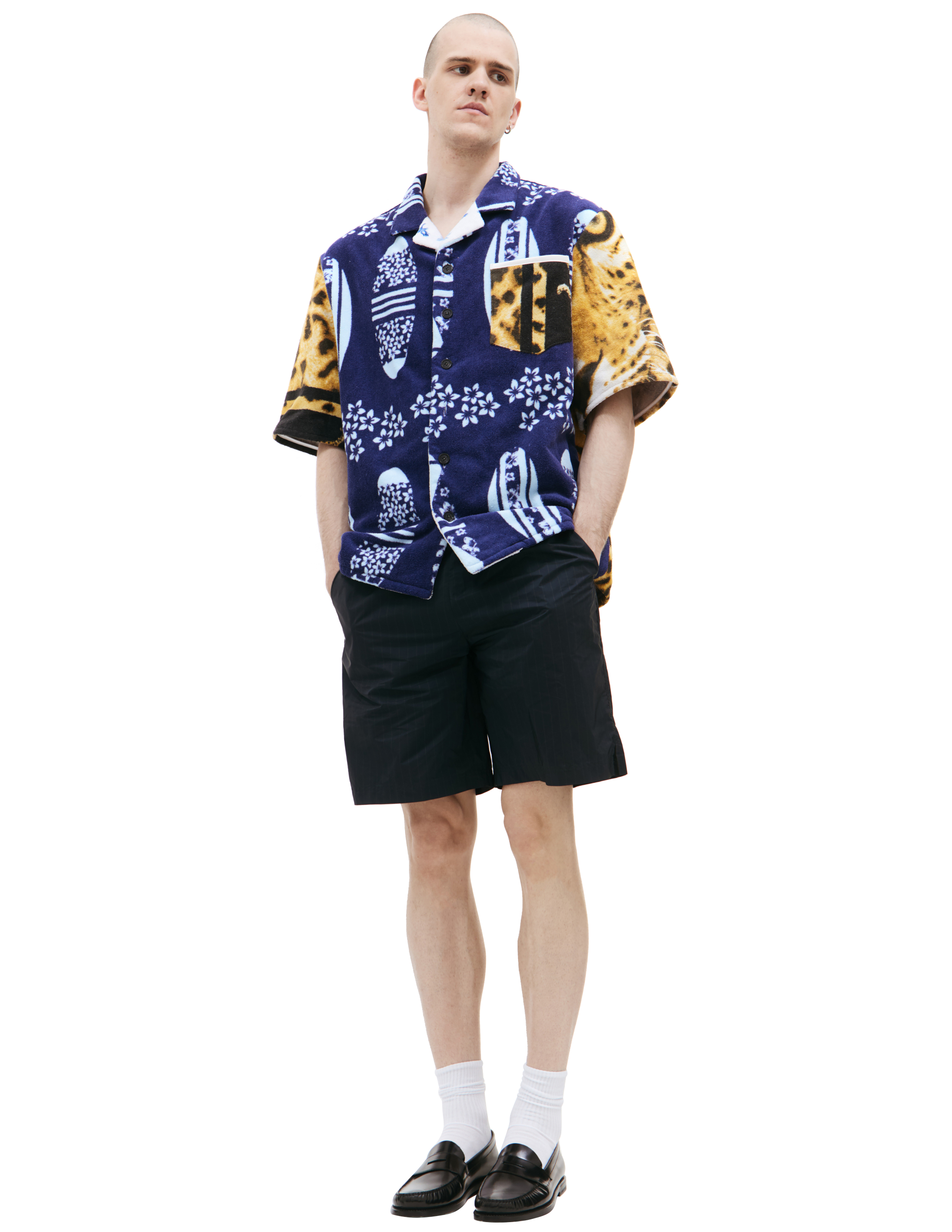 Shop Marine Serre Animal Printed Shirt In Multicolor