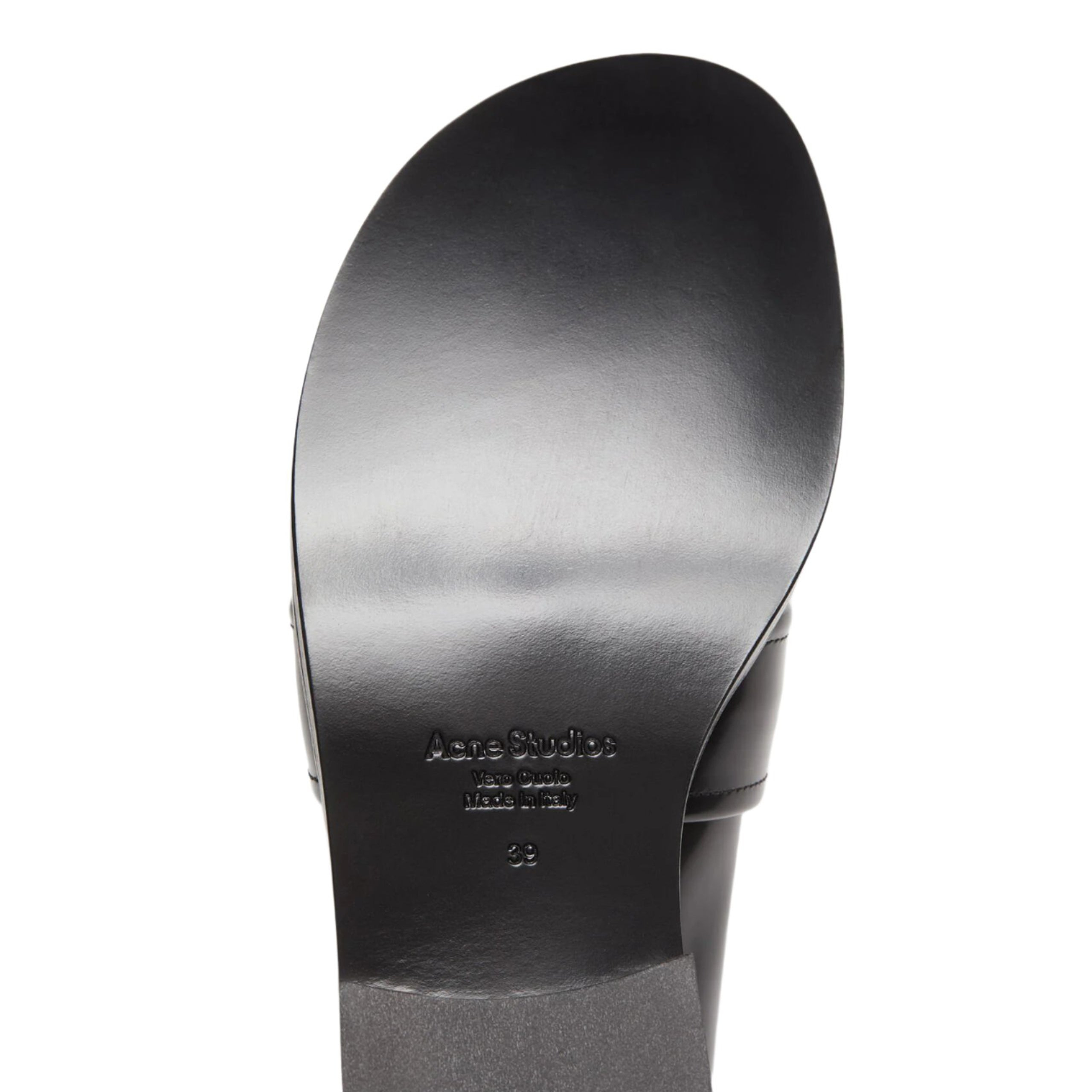 Acne Studios Women Leather Loafers In Black