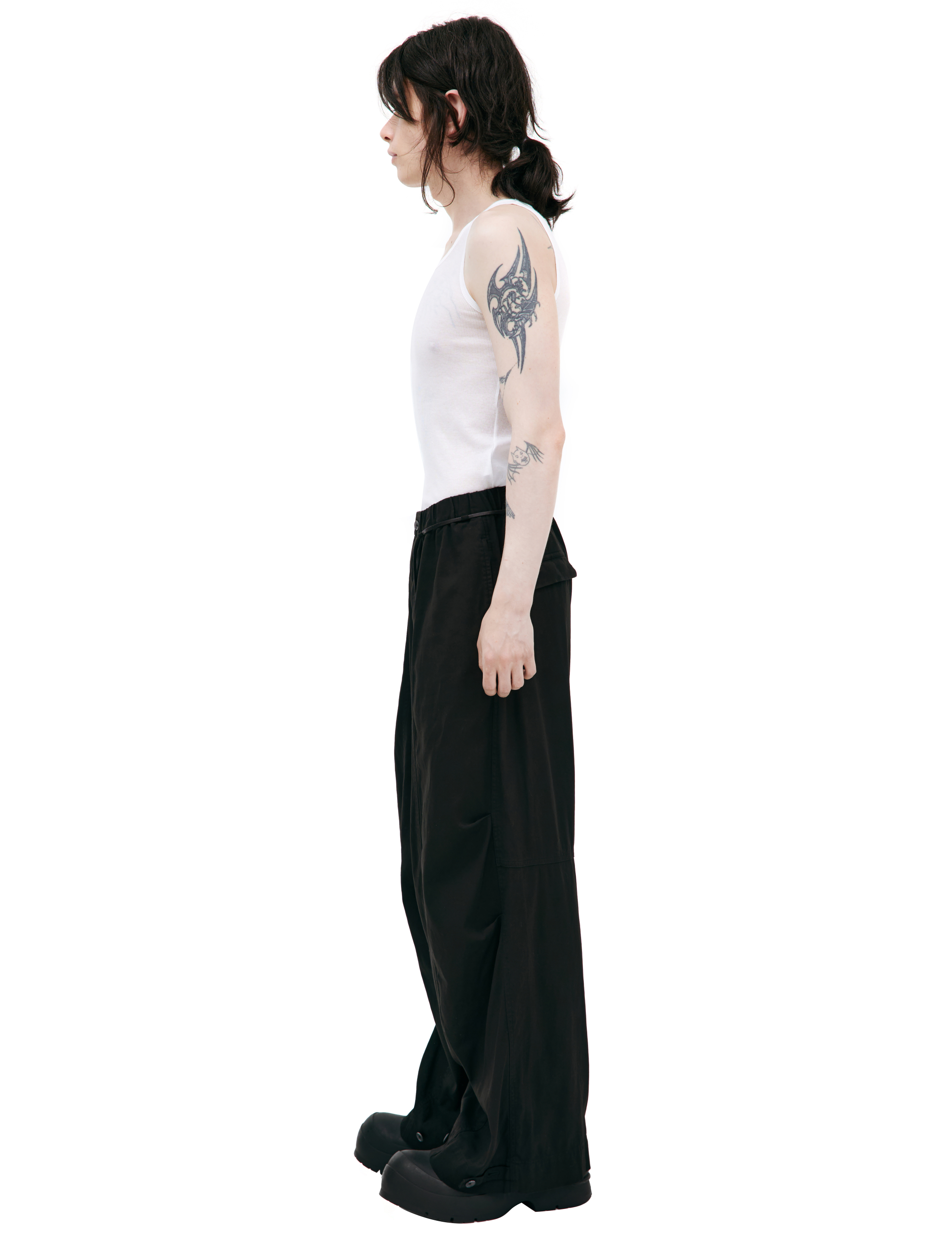 The Viridi-anne Trousers With Shaped Seams In Black