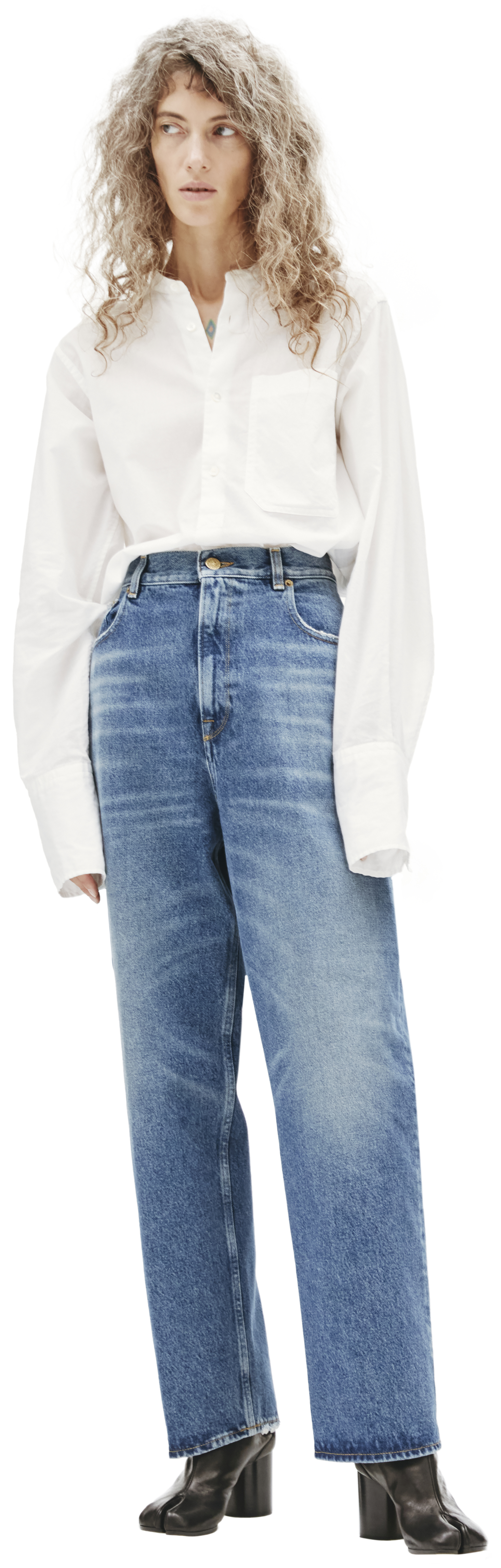 women navy blue blue straight leg jeans 