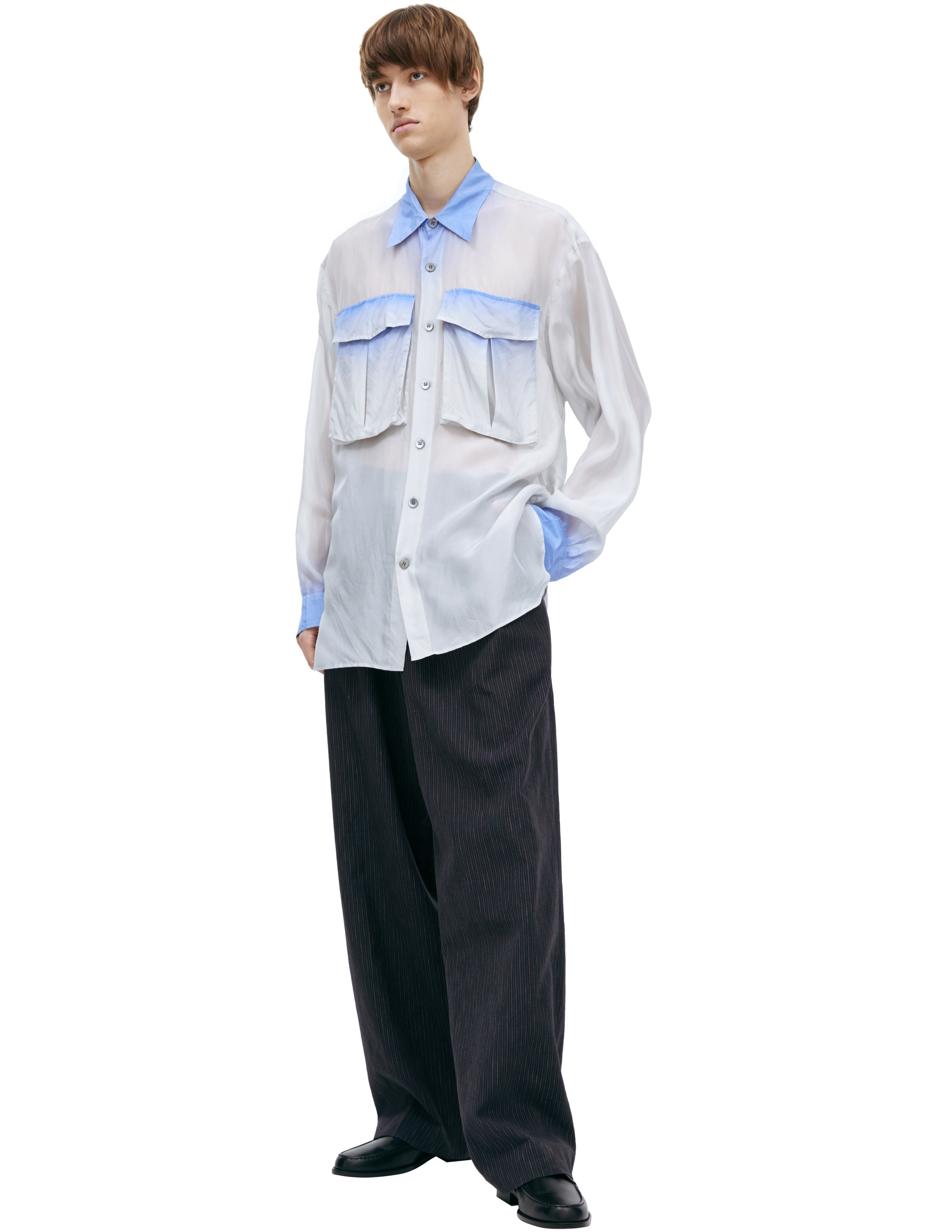 Dries Van Noten Gradient silk shirt