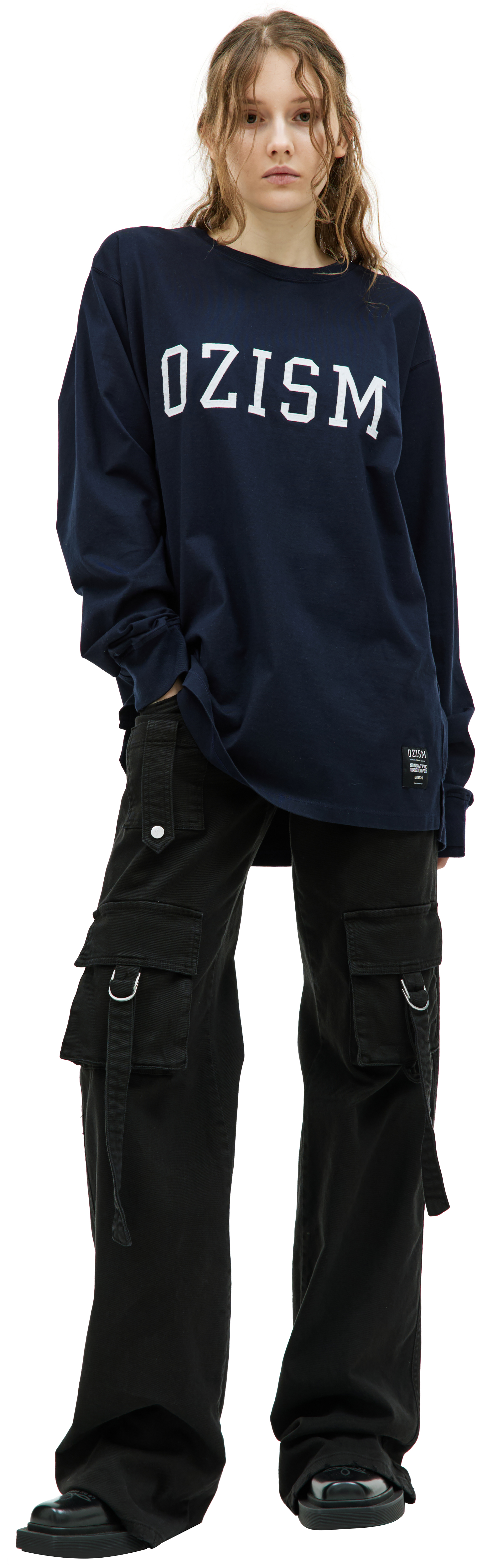 Buy Undercover women navy blue undercover x nonnative cotton