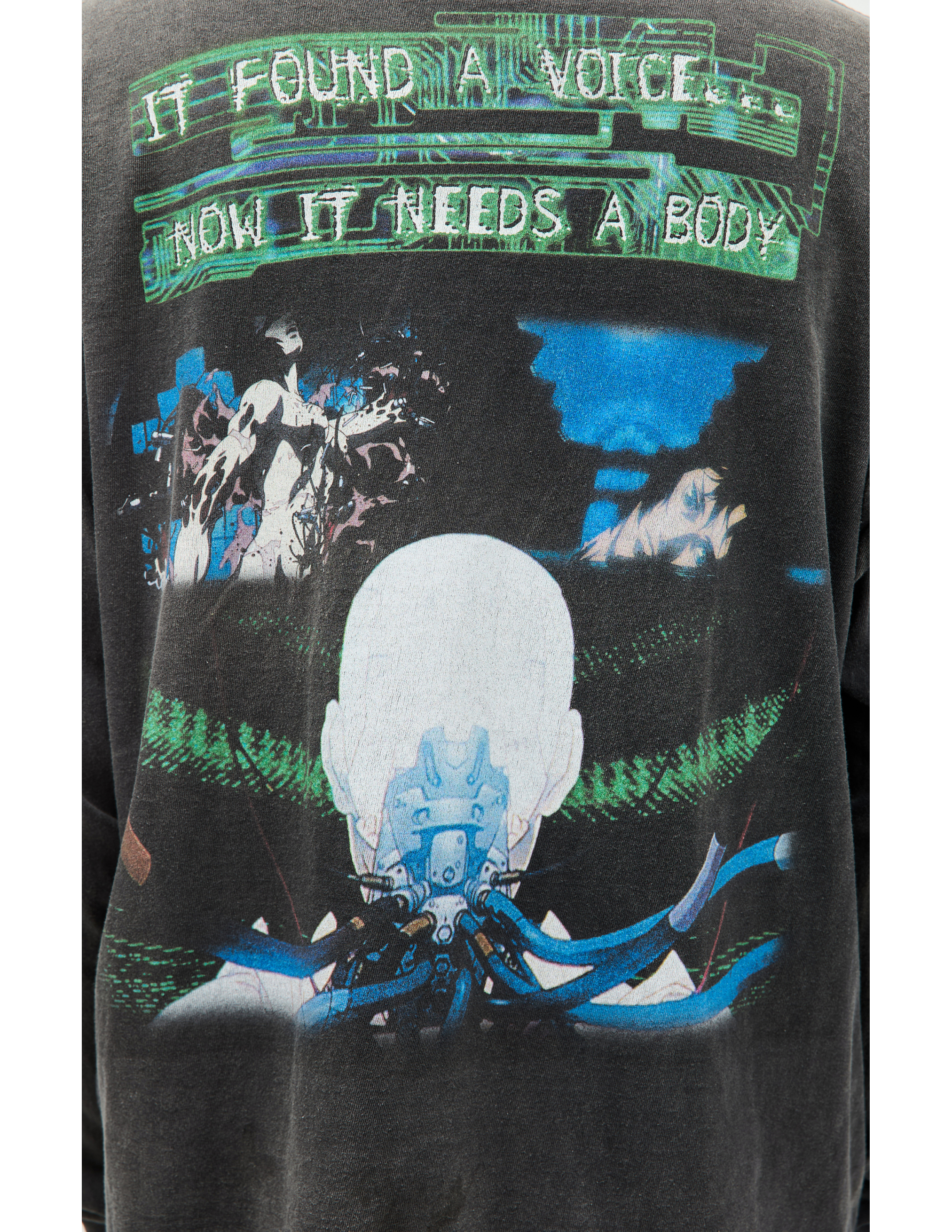 Saint Mxxxxxx X Ghost In The Shell Longsleeve In Grey