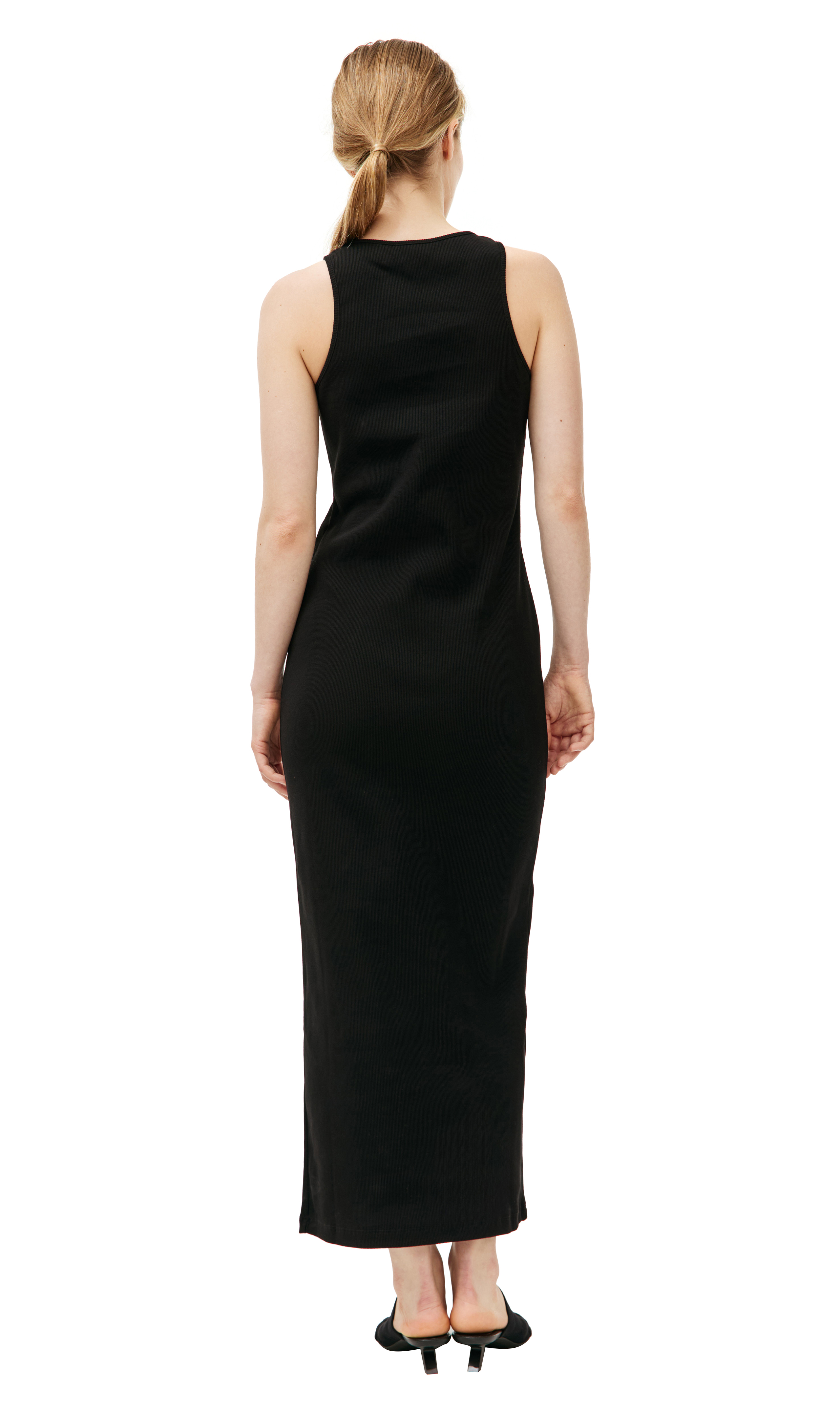 ワンピース Blumarine FW25 Black knit dress (2A727A N0990) Mini Dress With Scarf And Hooks | Blumarine