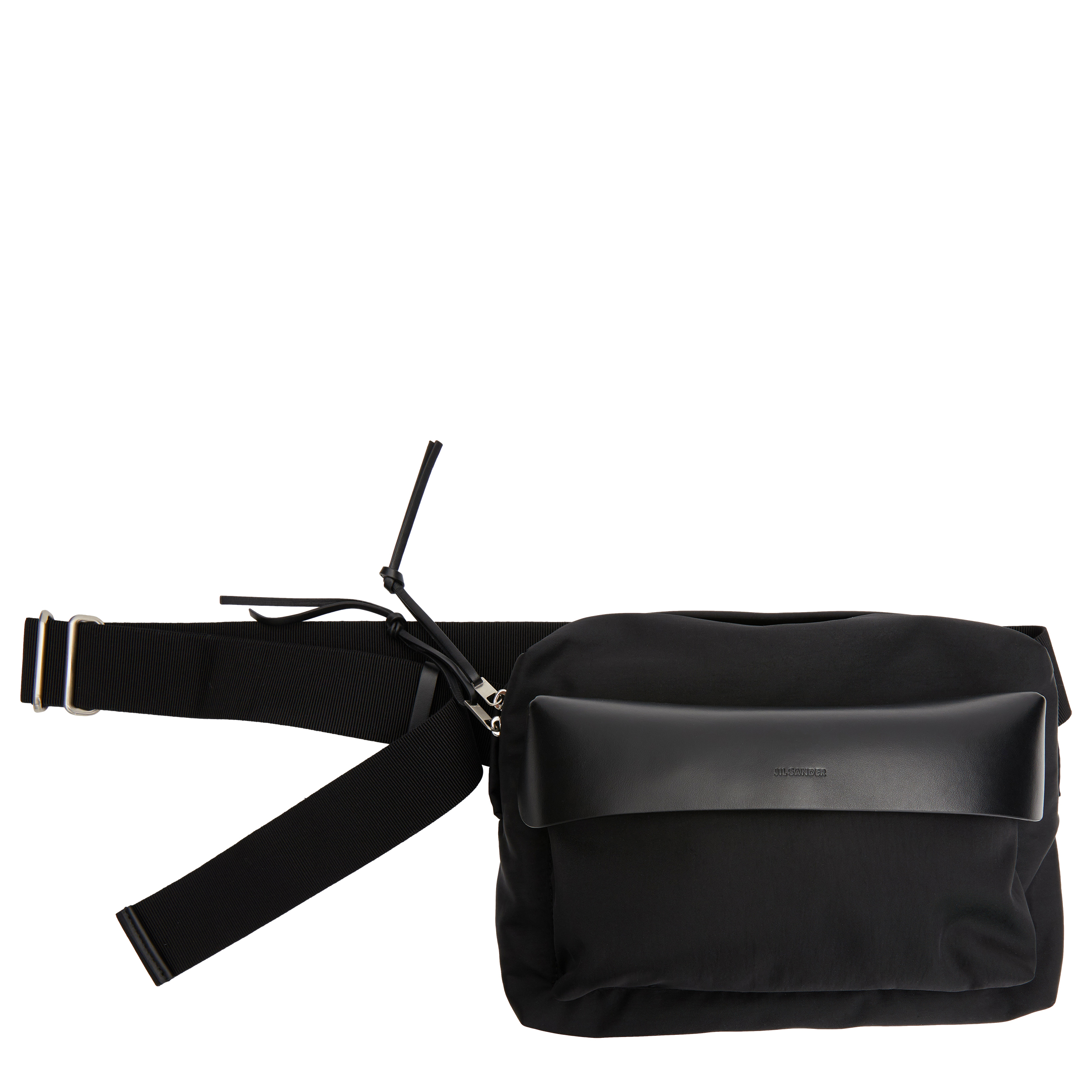 Jil Sander Black Bag With Logo In Black