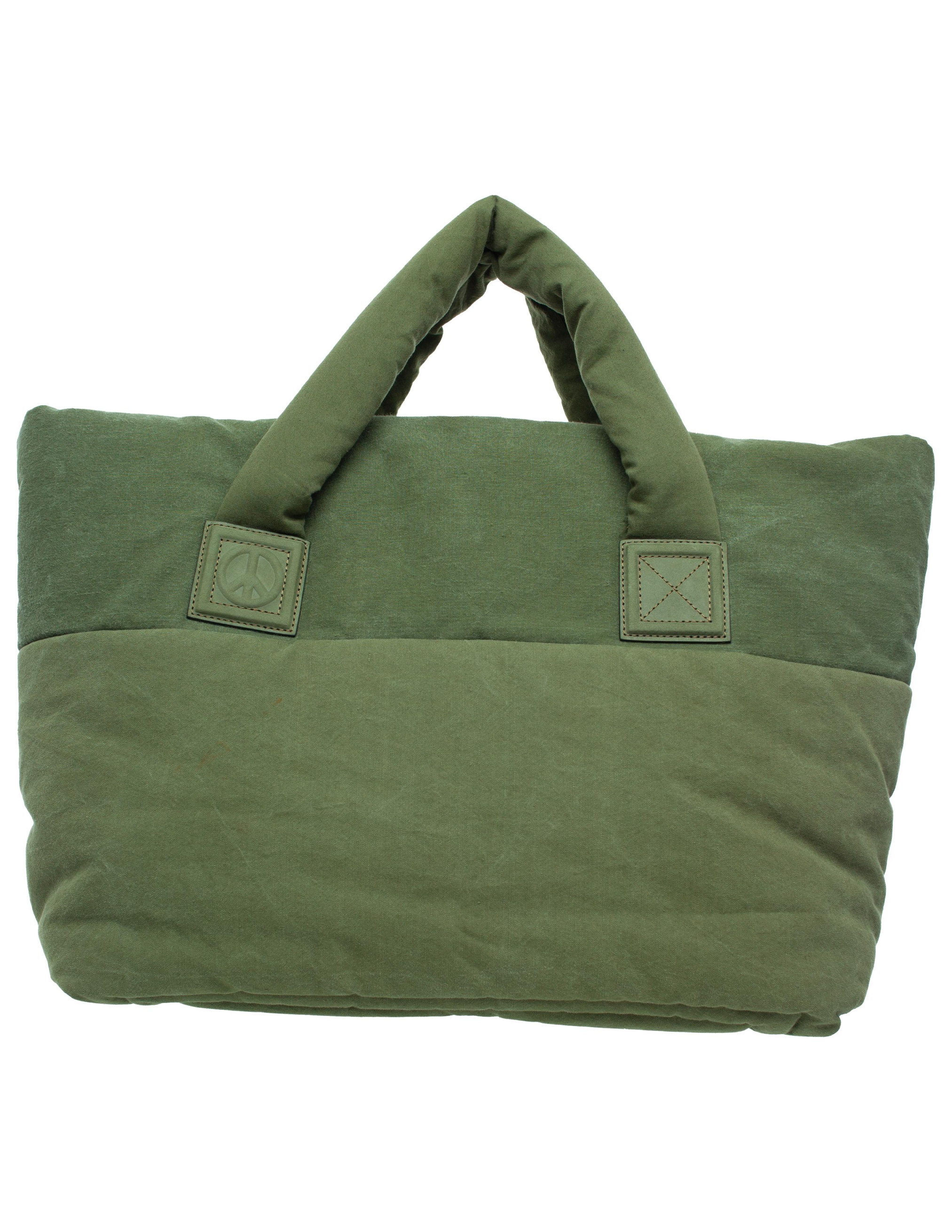 Readymade Fluffy Tote Large Bag In Khaki