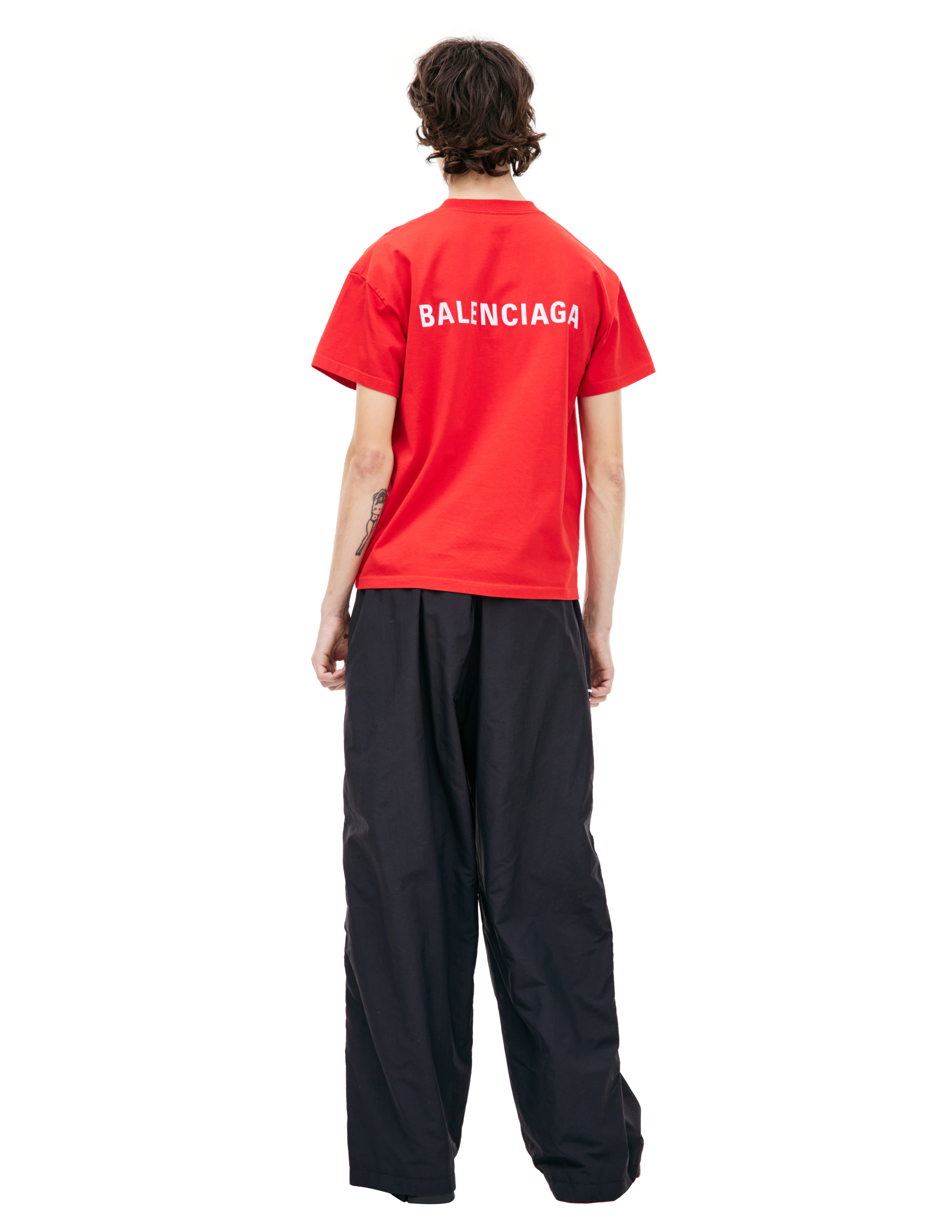 Balenciaga Red Oversize T-shirt In Red