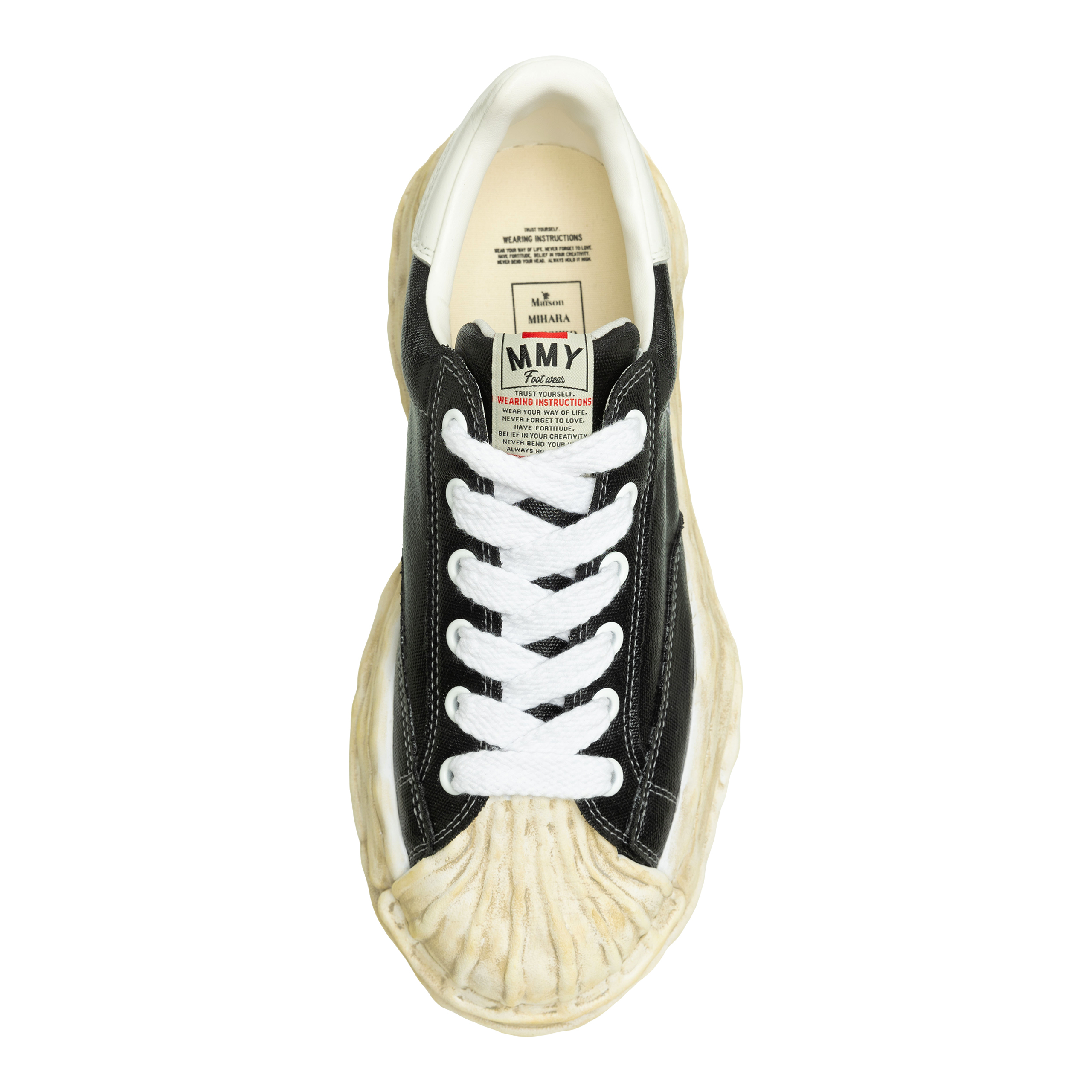 Miharayasuhiro Blakey Og Sole Silicon Coating Sneakers In Black