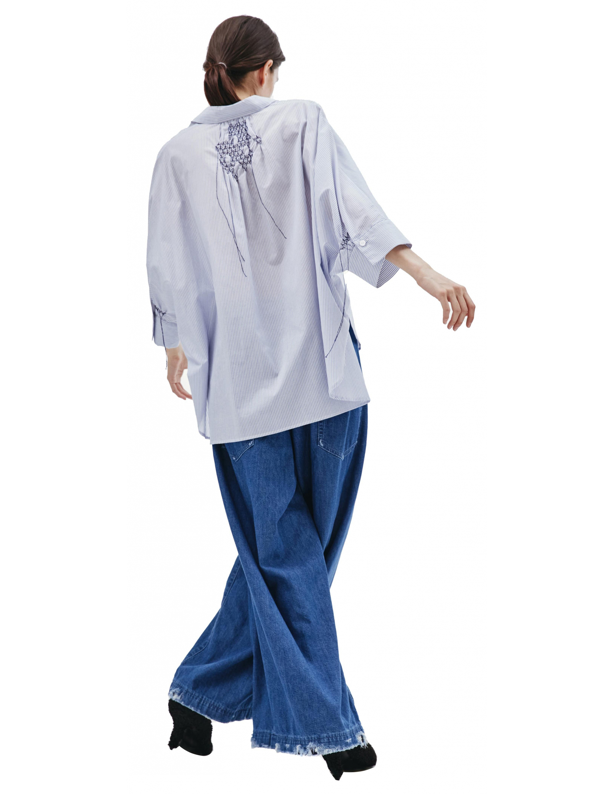 Y's Striped short sleeve cape shirt