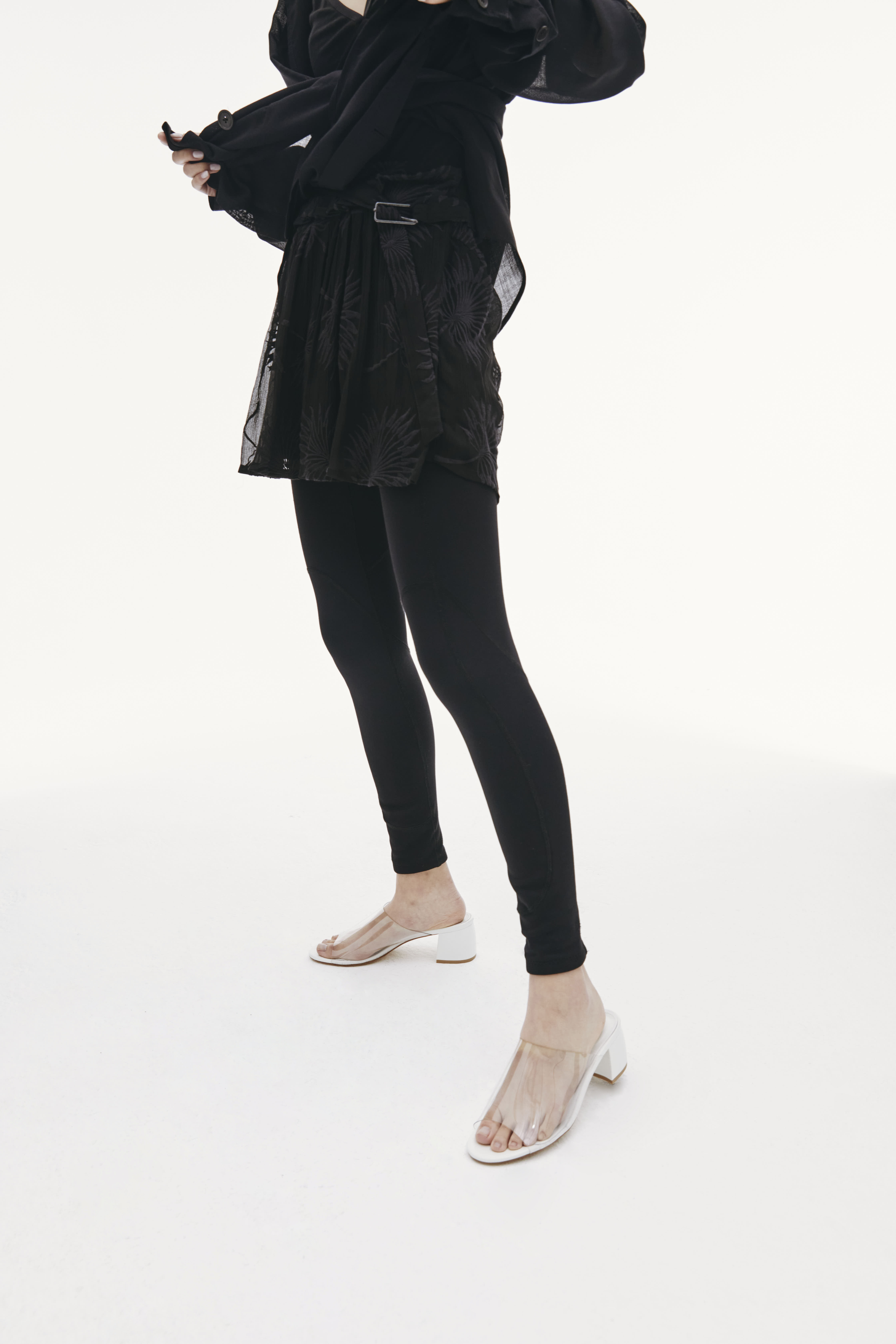 Buy Ann Demeulemeester women black cotton and silk shorts