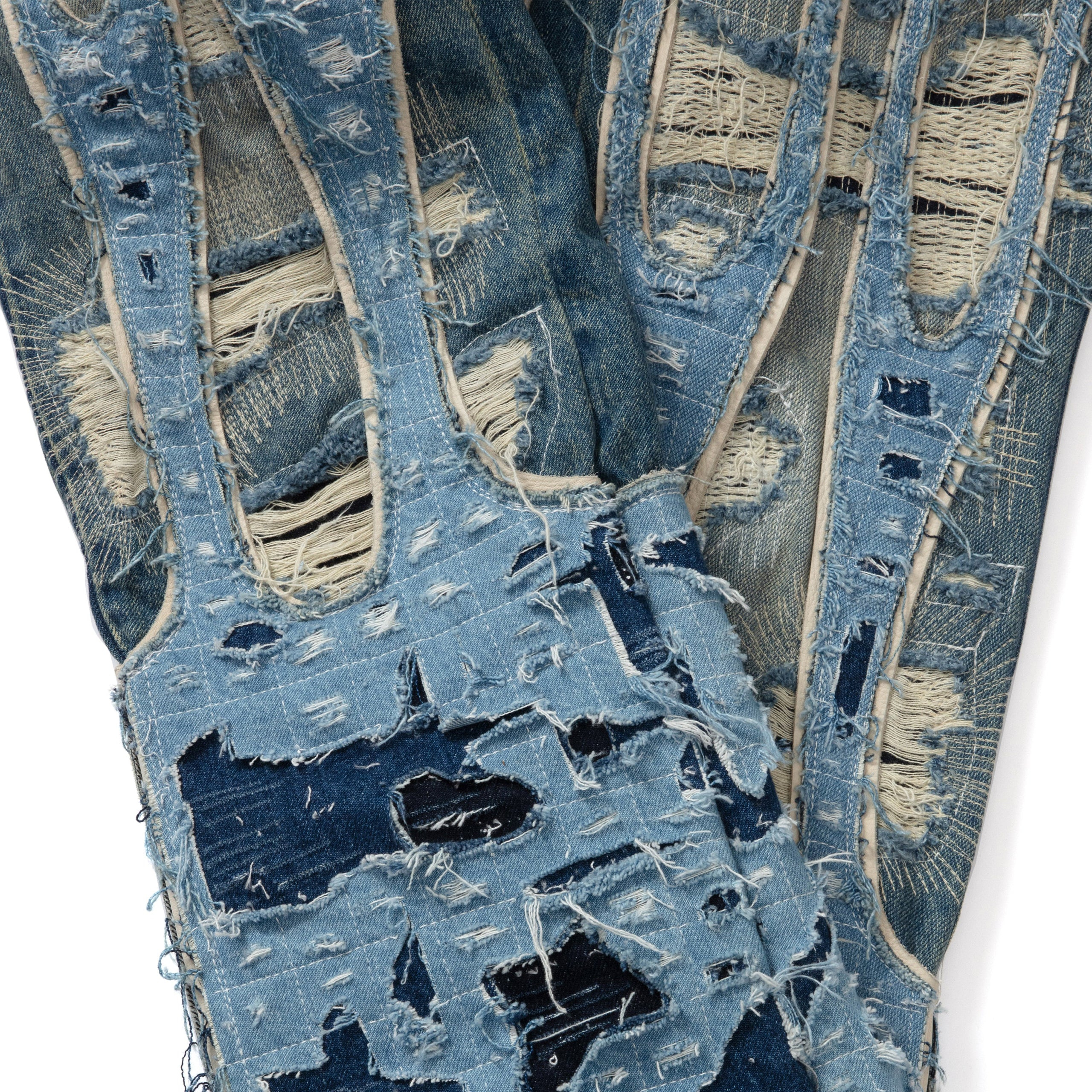 Who Decides War Distressed Trousers In Multi