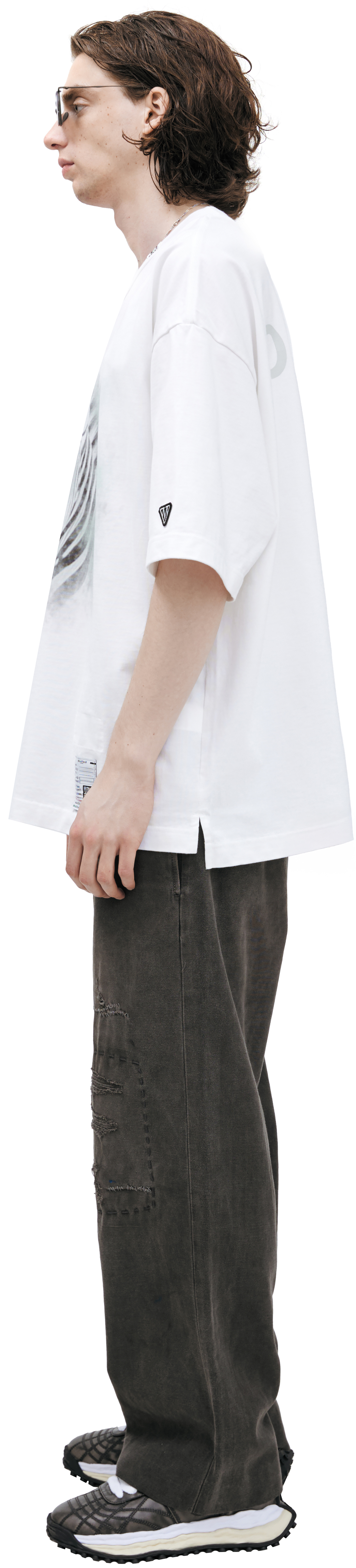 Buy Maison Mihara Yasuhiro men white ordinary people t-shirt for