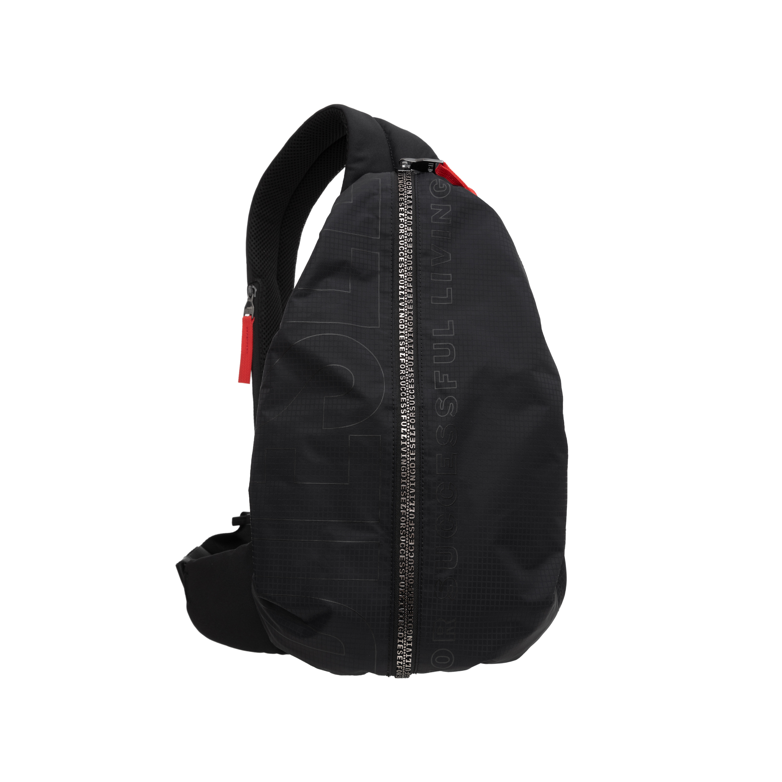 DIESEL ZIP-D-SLING PLAID BACKPACK