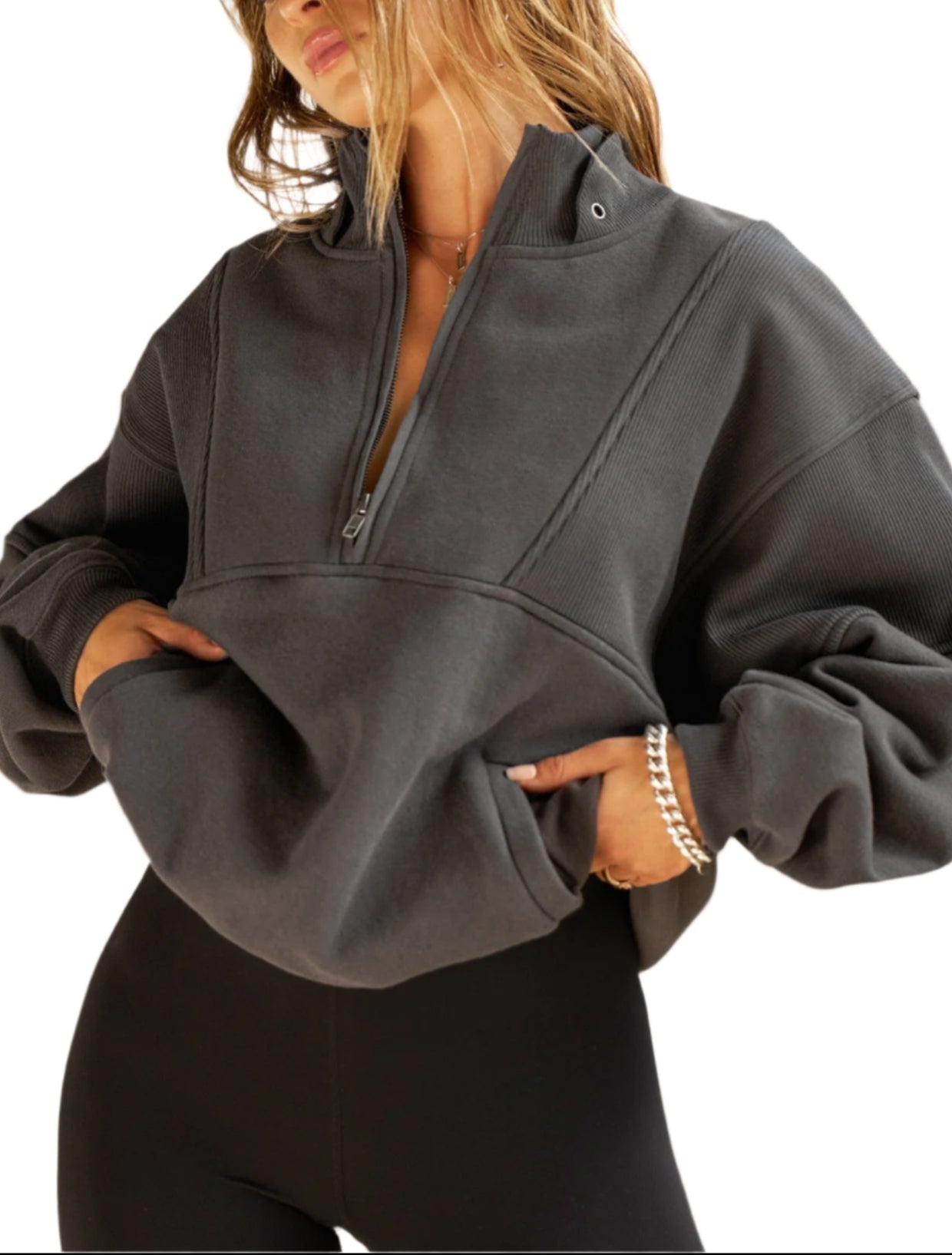 Buy Joah Brown women retro half zip for $420 online on SV77