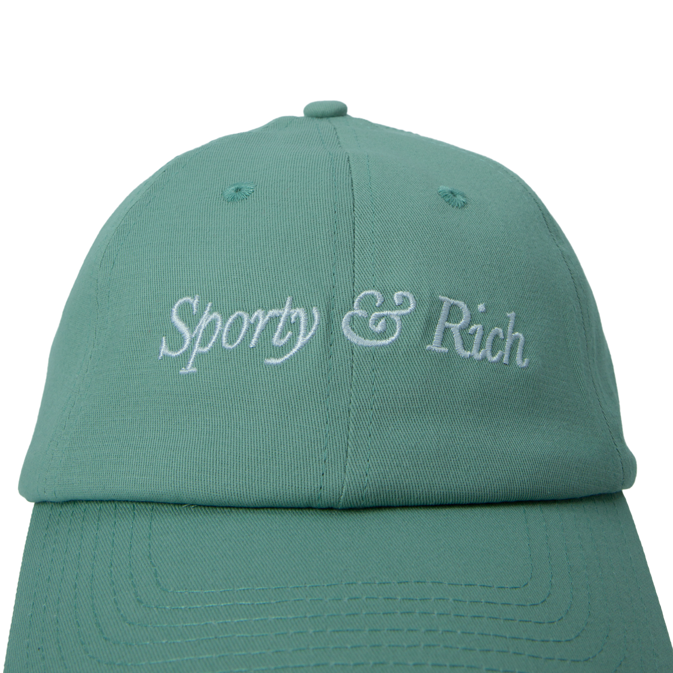 Shop Sporty And Rich Italic Logo Cap In Light Green