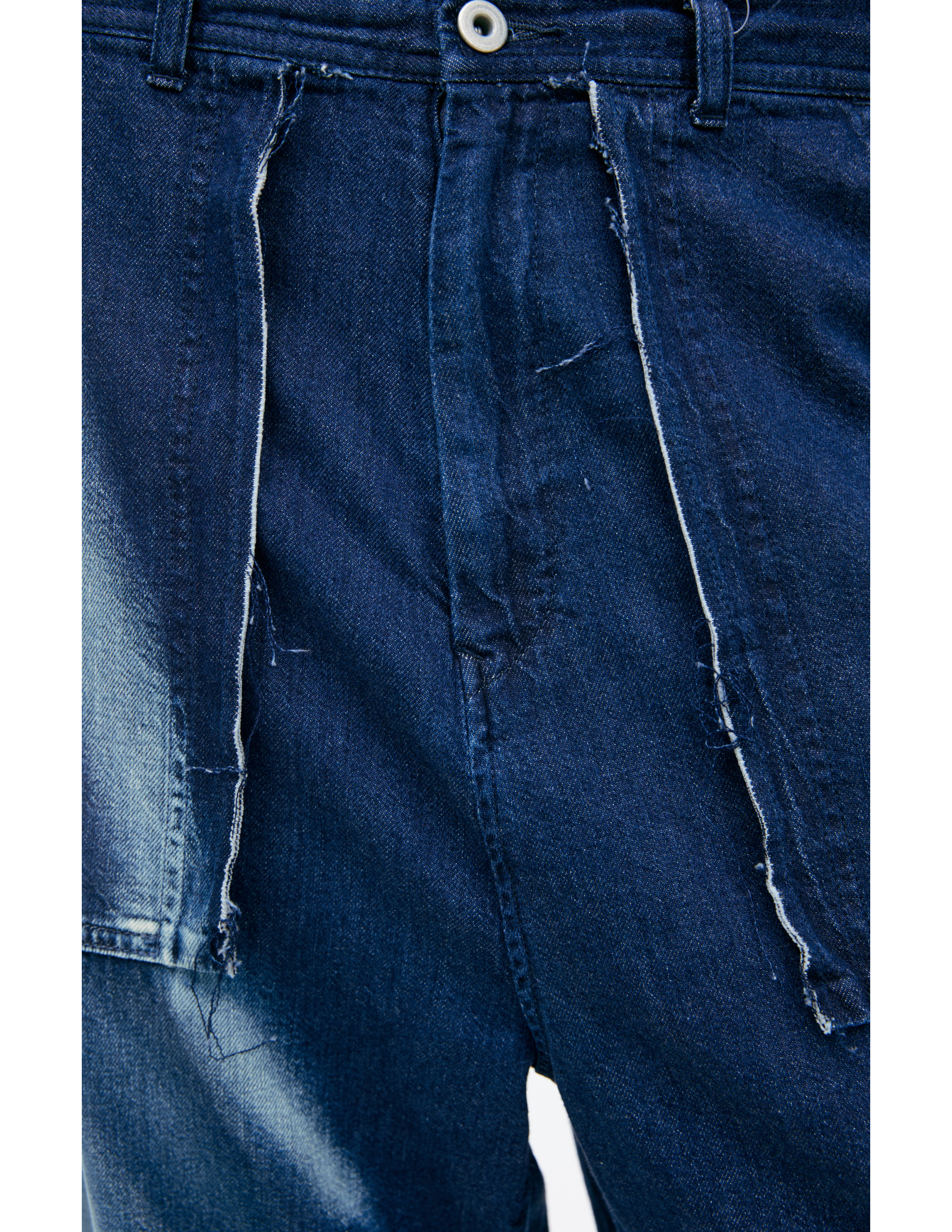 Y's Wide Flared Jeans In Blue
