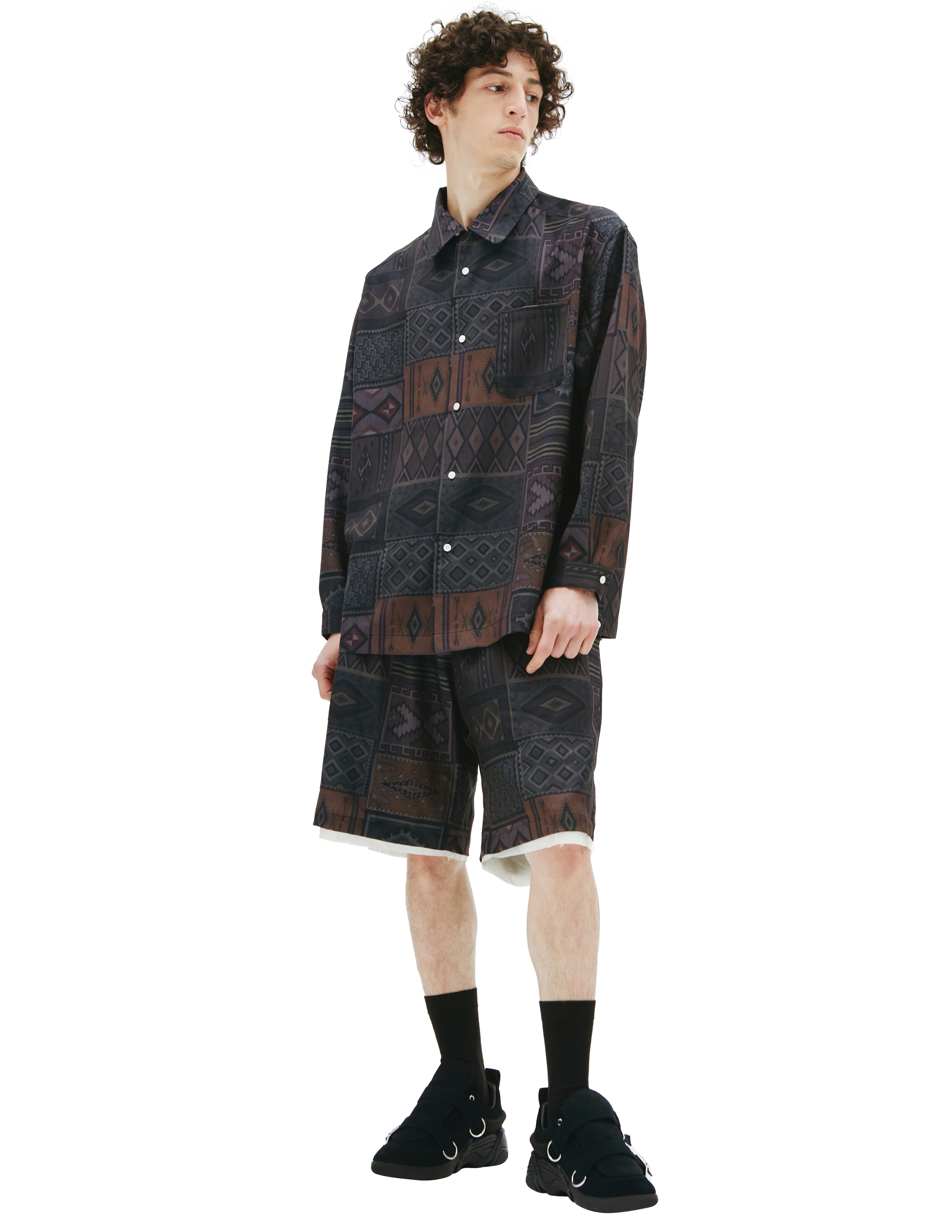 Children Of The Discordance Personal Data Print Shirt In Brown