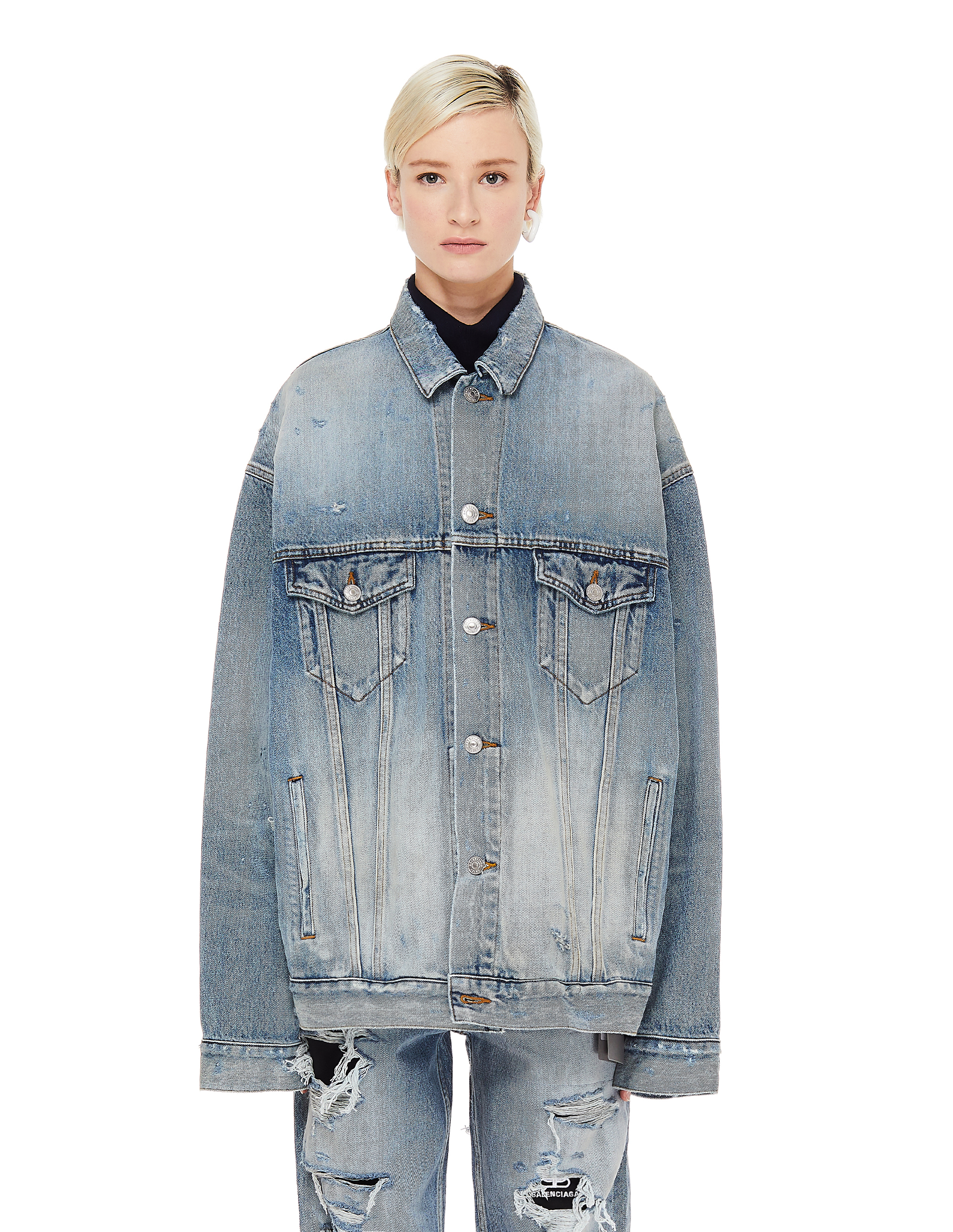 【美品】(BALENCIAGA) DESTROY DENIM JACKET 美品】(BALENCIAGA) DESTROY DENIM JACKET