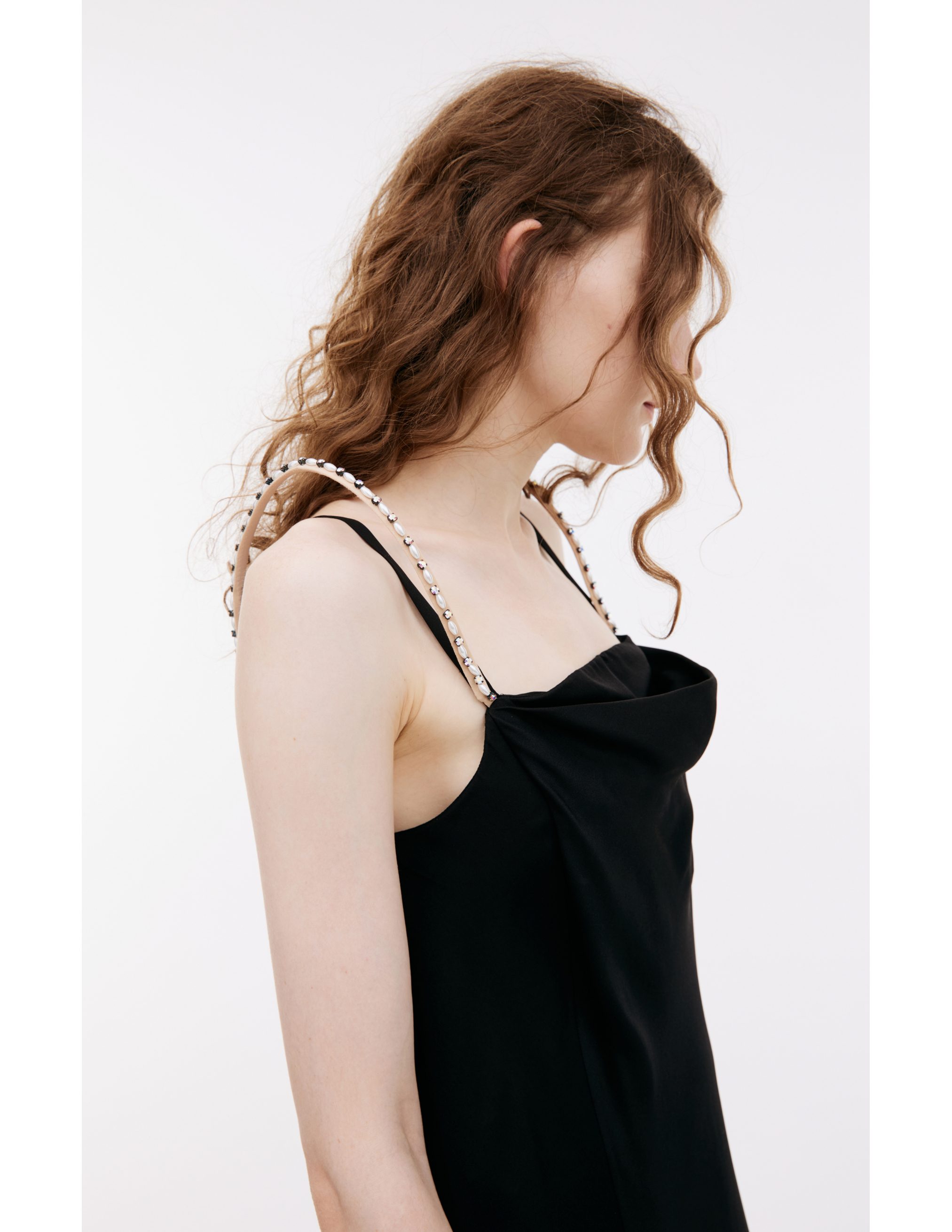 Shop Maison Margiela Black Maxi Dress