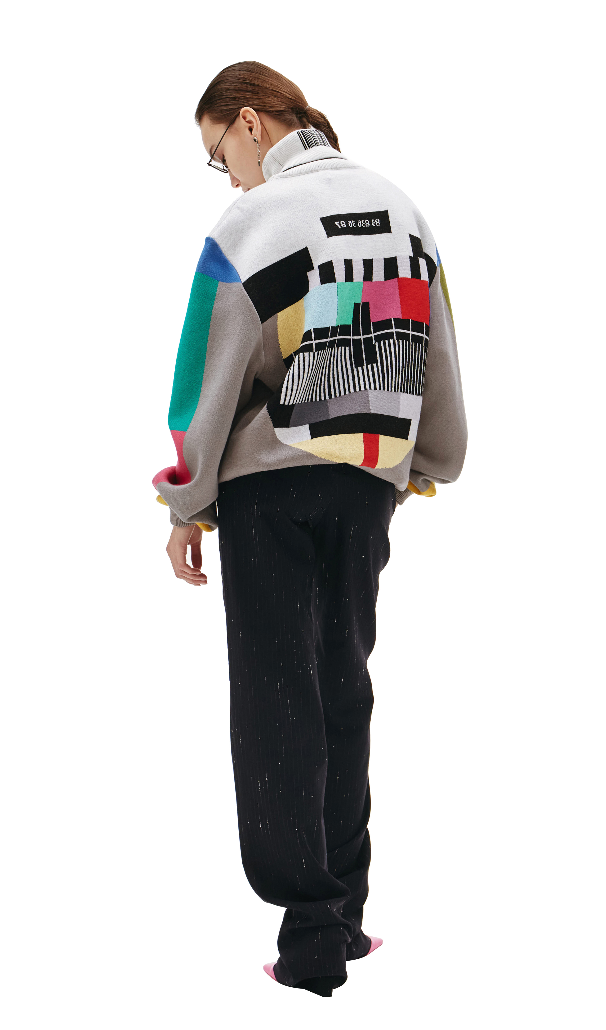 Vtmnts Wool Printed Sweater - Multicolor