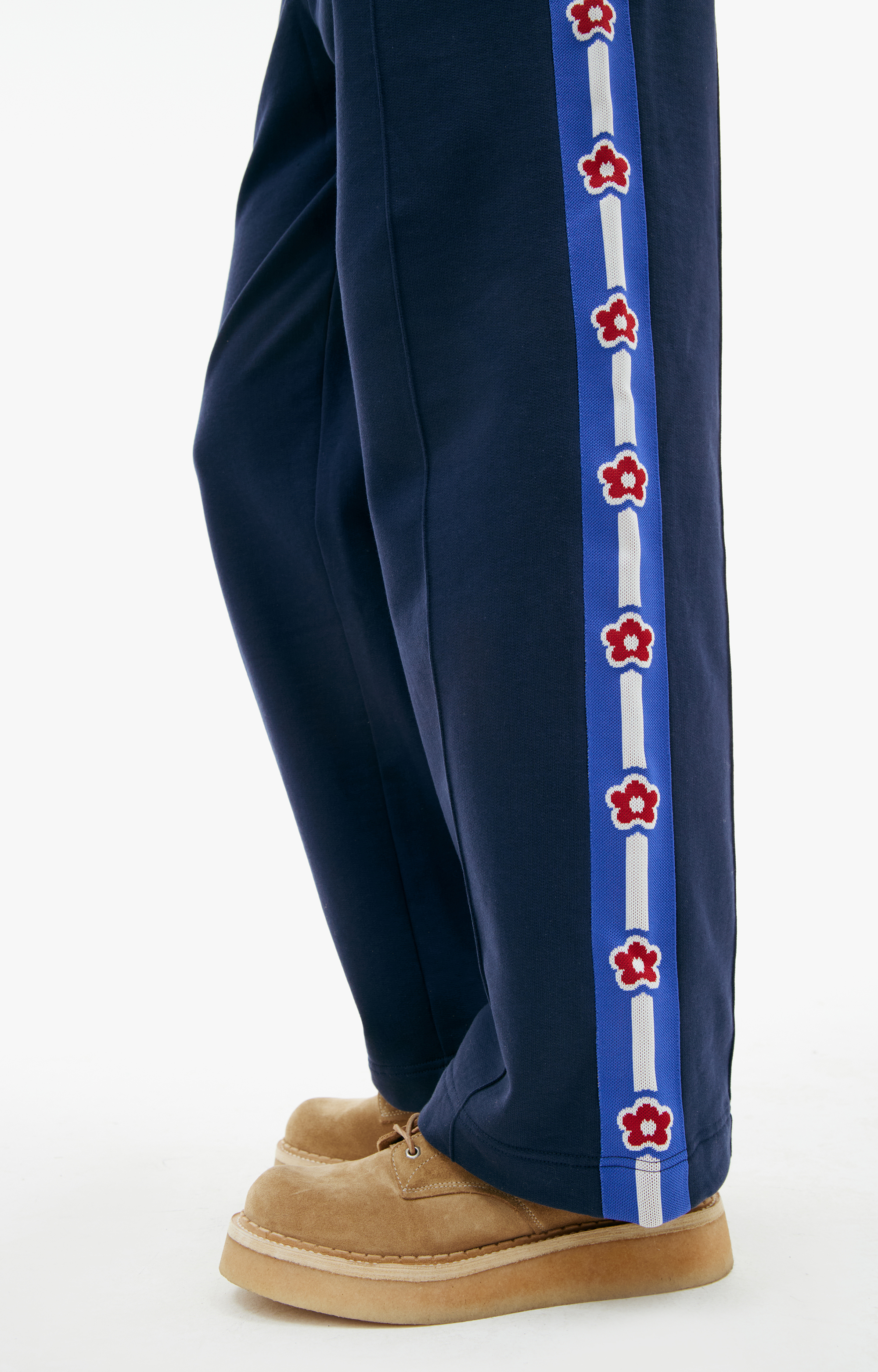 Buy KENZO women blue trousers with stripes for $204 online on SV77