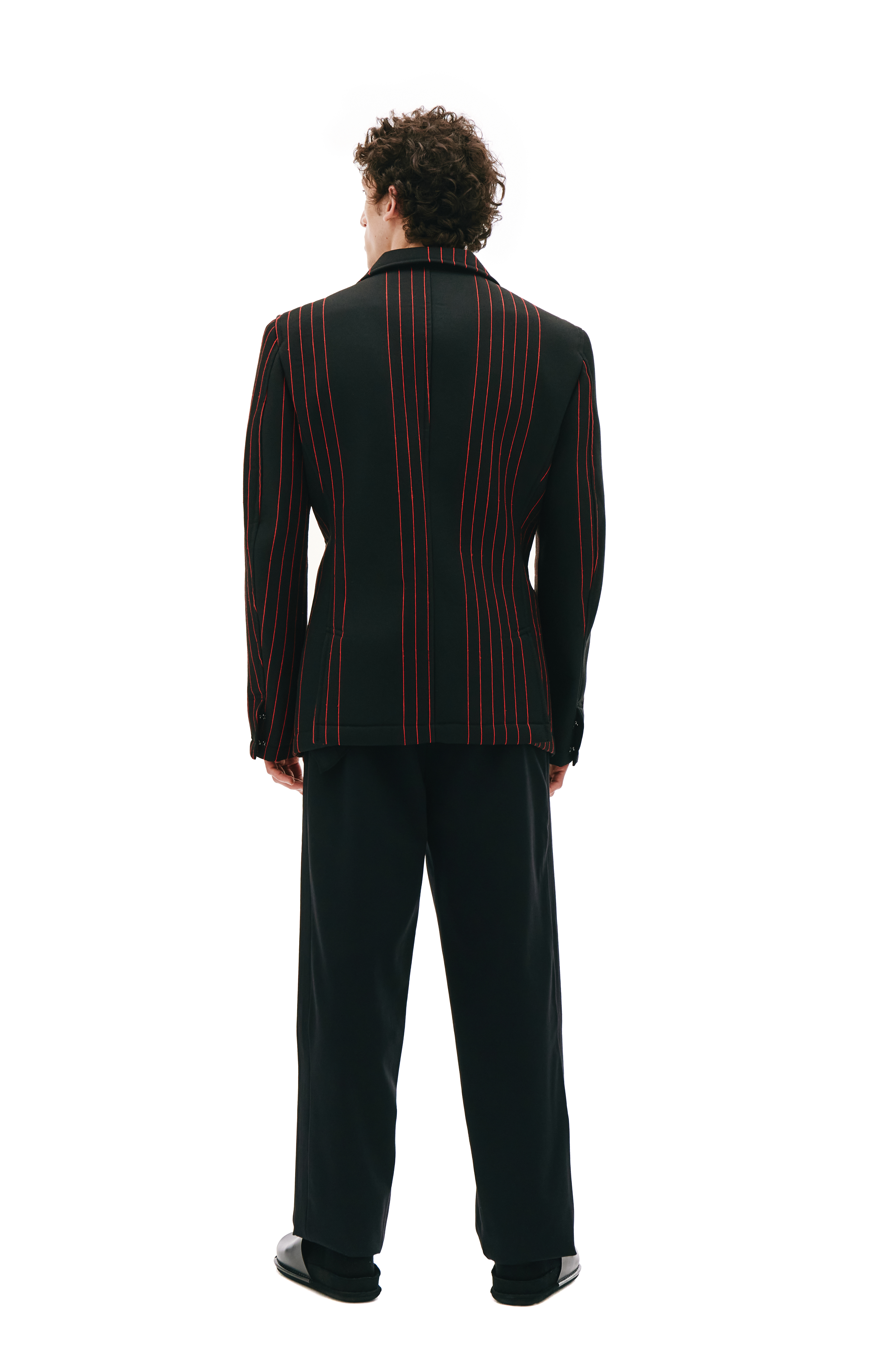 COMME DES GARCONS コムテキャルソン フレアスカト 【関税込】 Buy Comme des Garcons Homme plus men black jacket with red