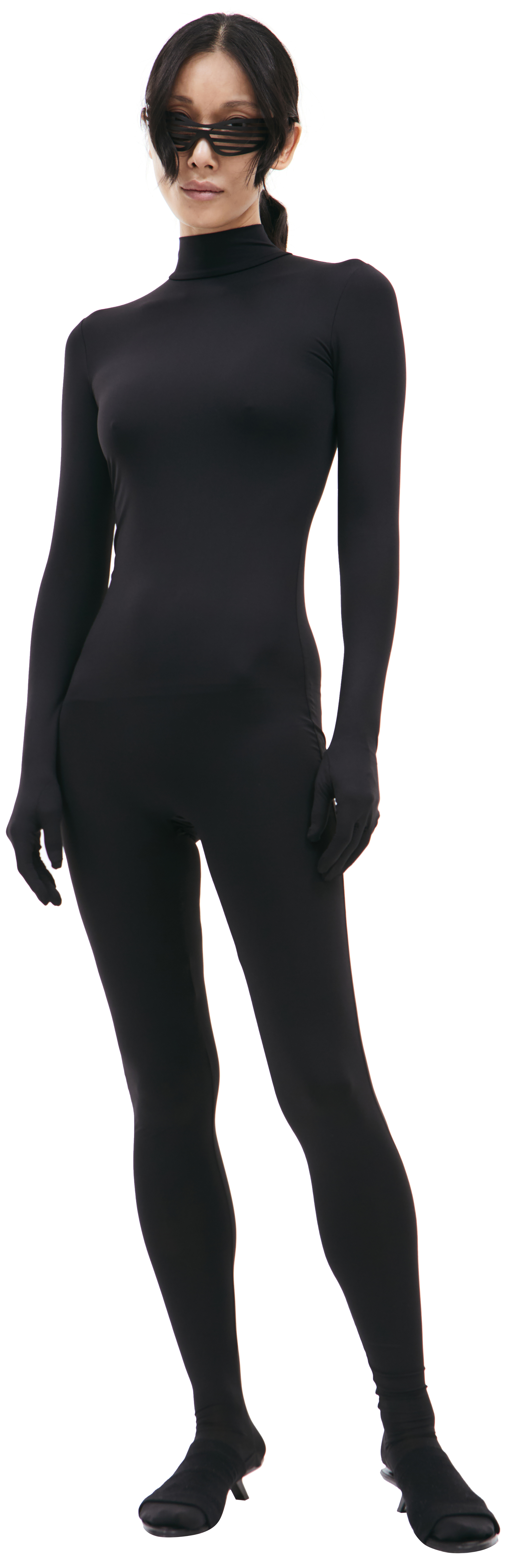 Buy VETEMENTS women black jersey full-body jumpsuit for €660 - Main Image