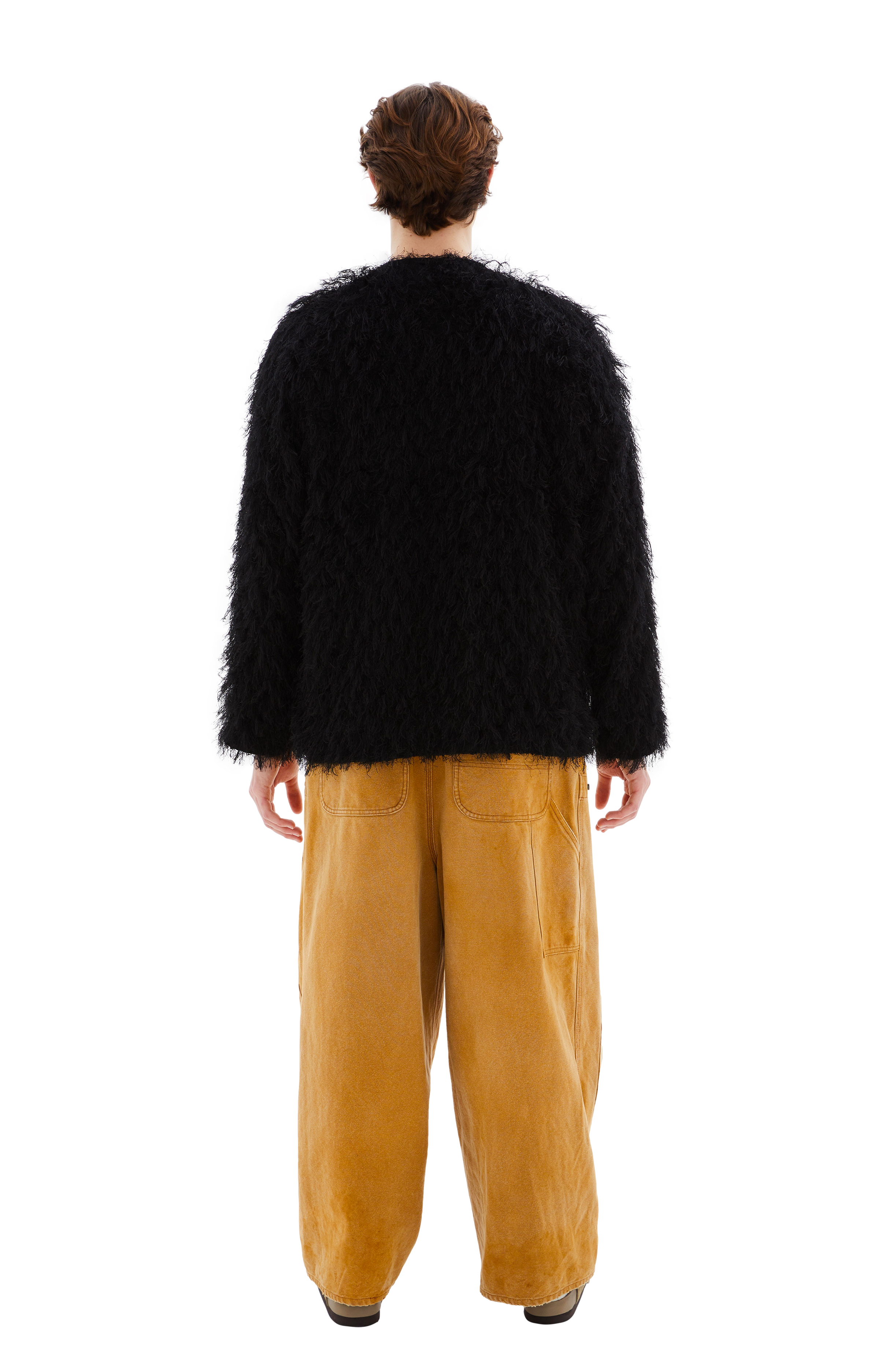 Needles ブラック カーディガン S Needles / V Neck Cardigan - C/PE Bright Jersey (Black)
