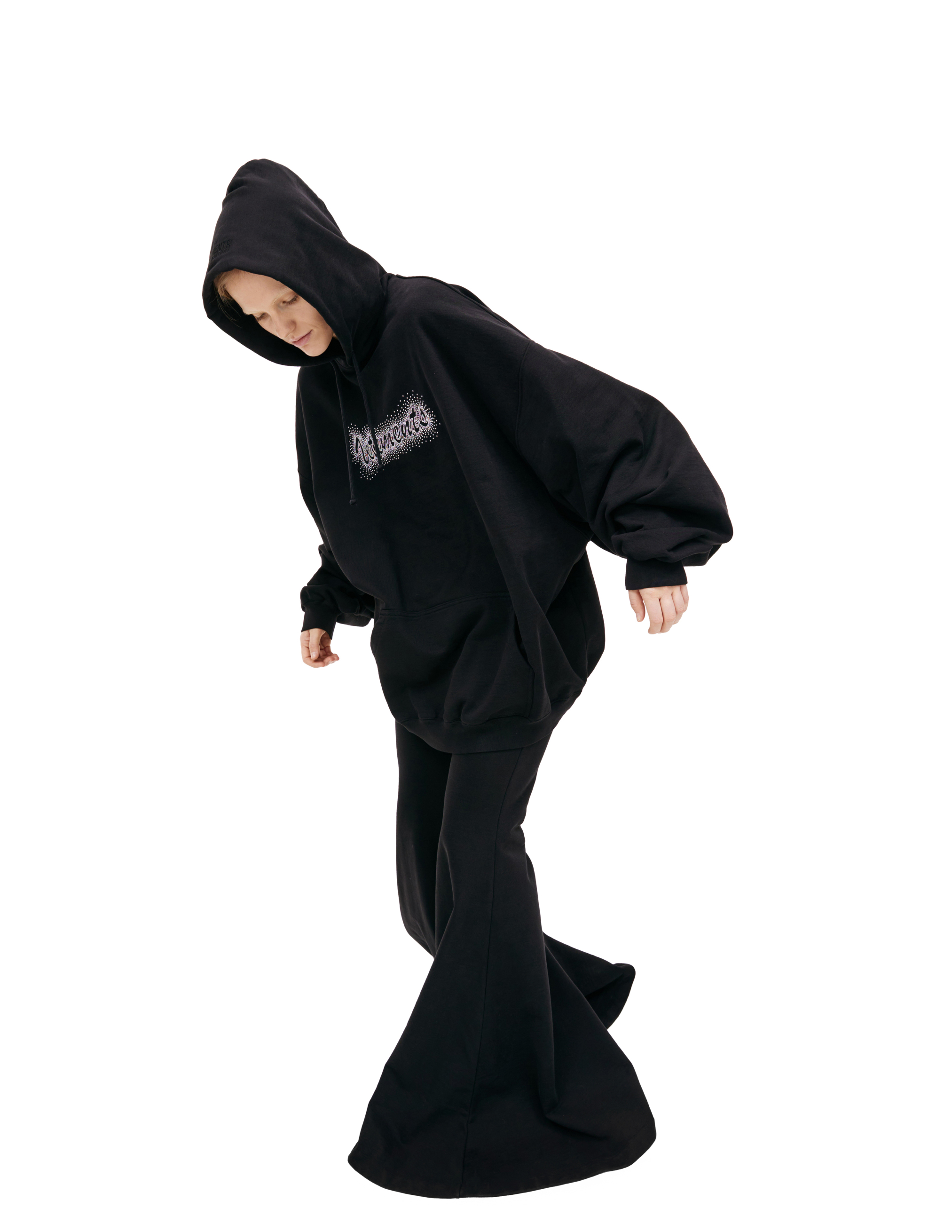 Shop Vetements Black Oversize Hoodie