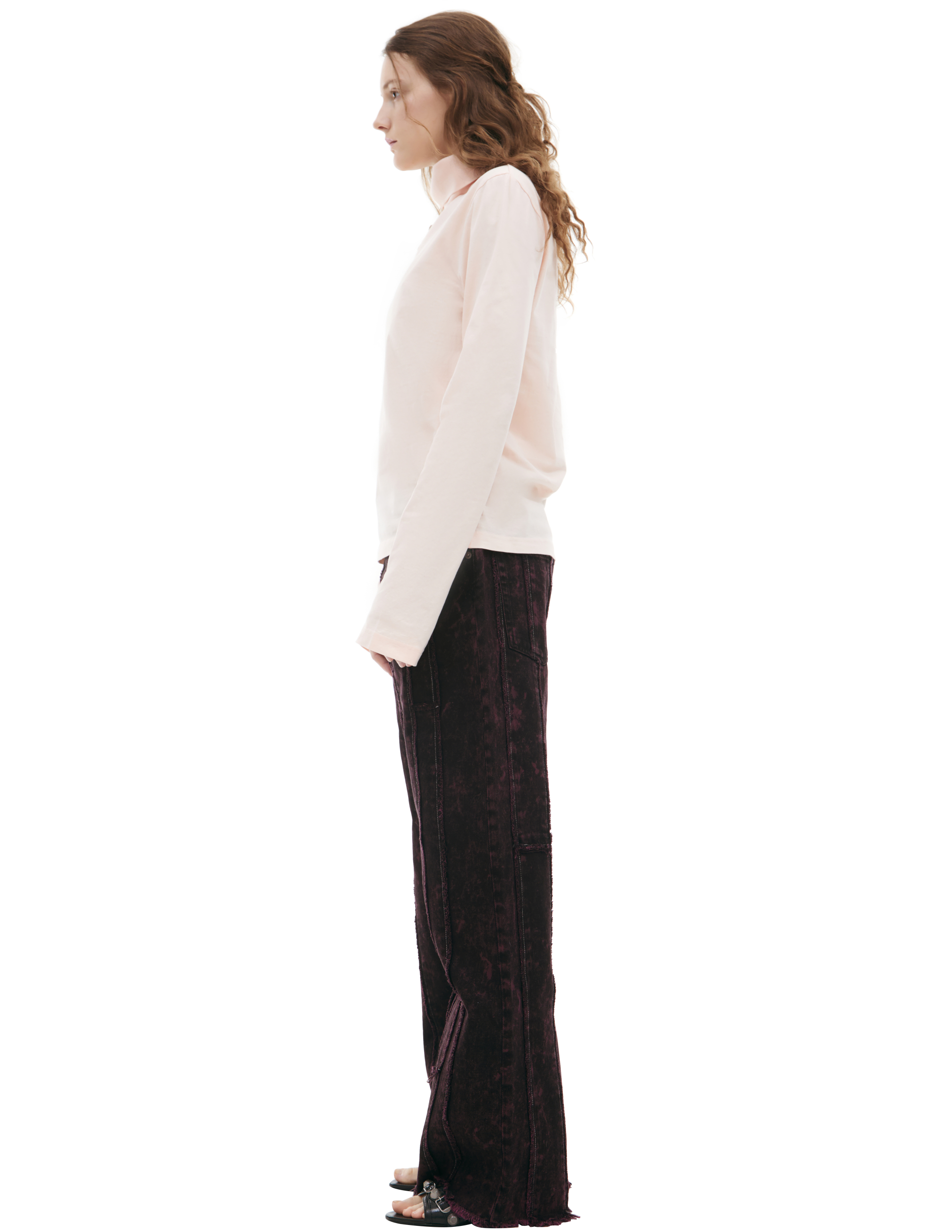 Acne Studios Basic Cotton Turtleneck In Pink