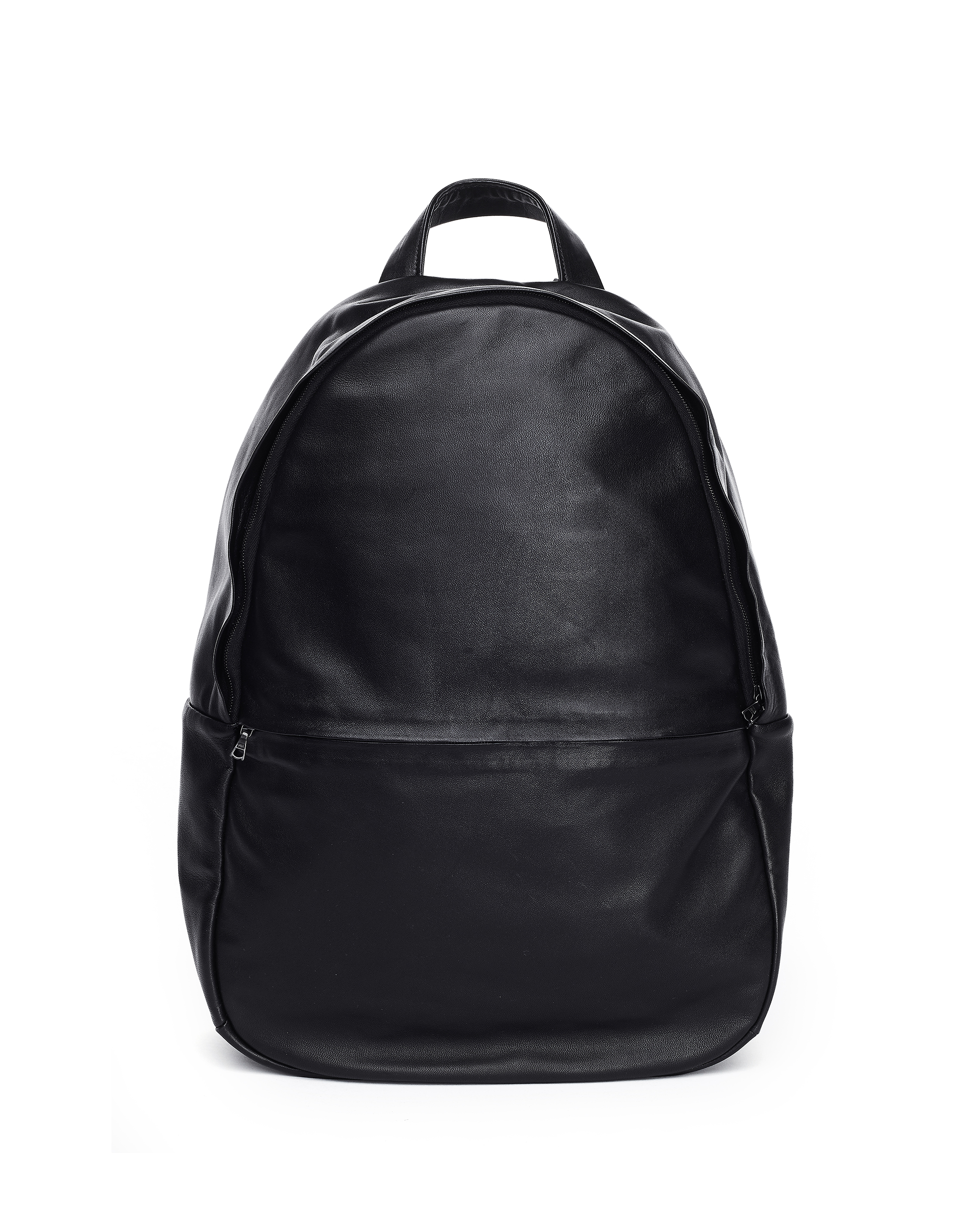Buy Isaac Reina men ultra soft black leather backpack for