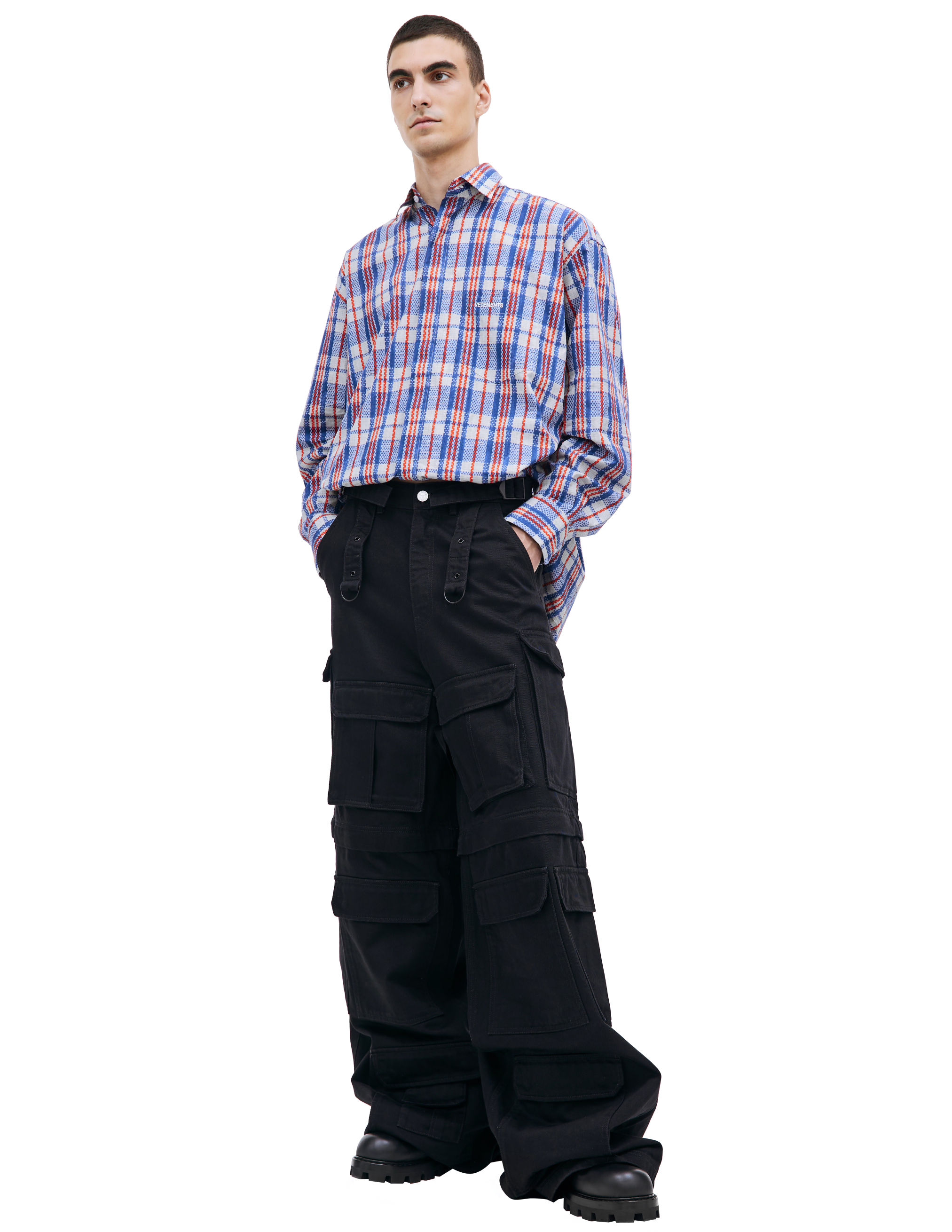 Vetements Transforming Сargo Jeans In Black