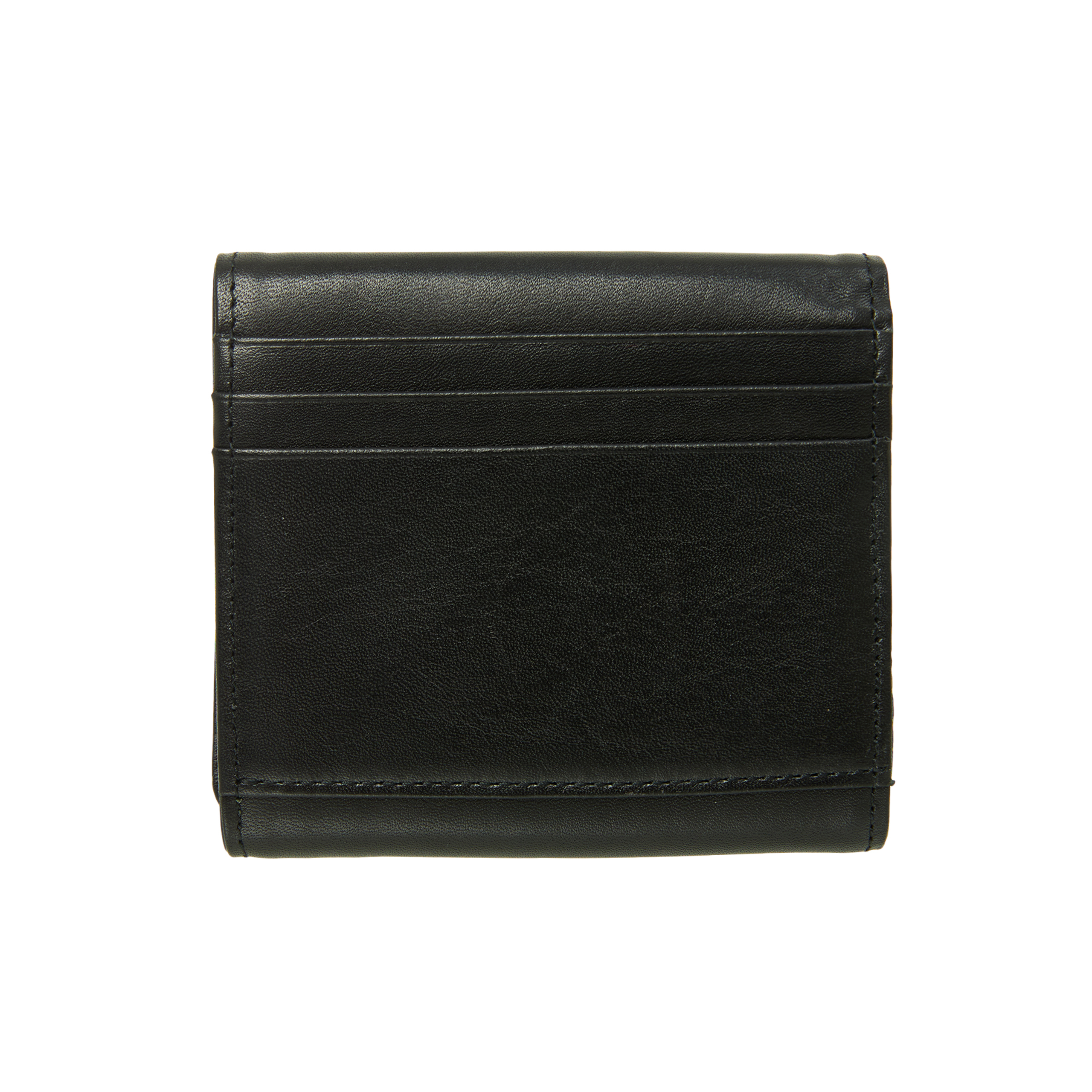 Y's Smooth Leather Wallet In Black