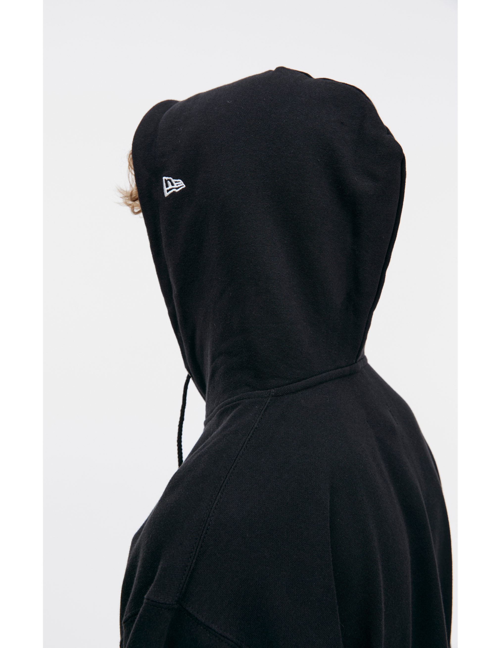 Shop Yohji Yamamoto X New Era Logo Hoodie In Black