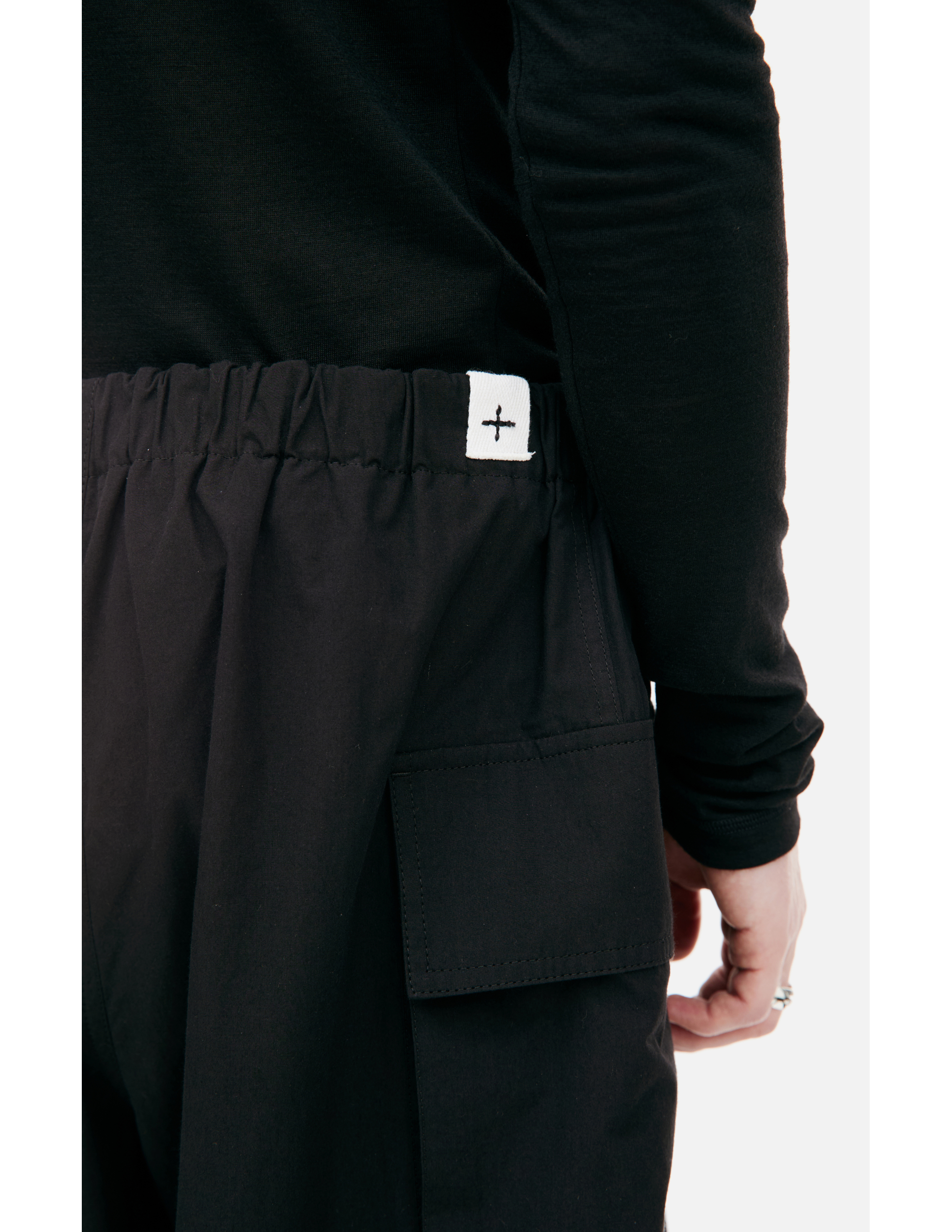 Shop Jil Sander Cotton Cargo Shorts In Black