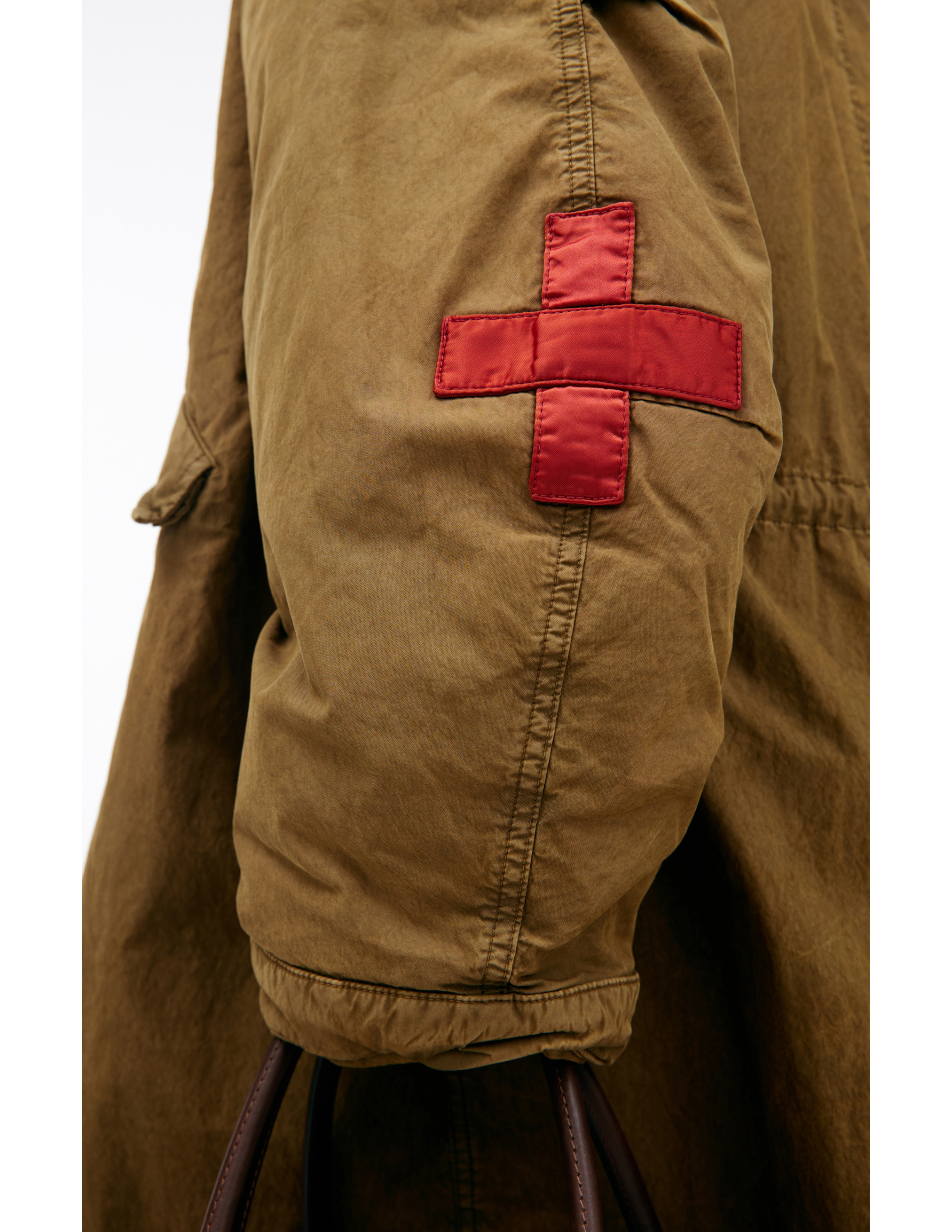 Enfants Riches Deprimes Jacket With Crosses On The Sleeves In Khaki
