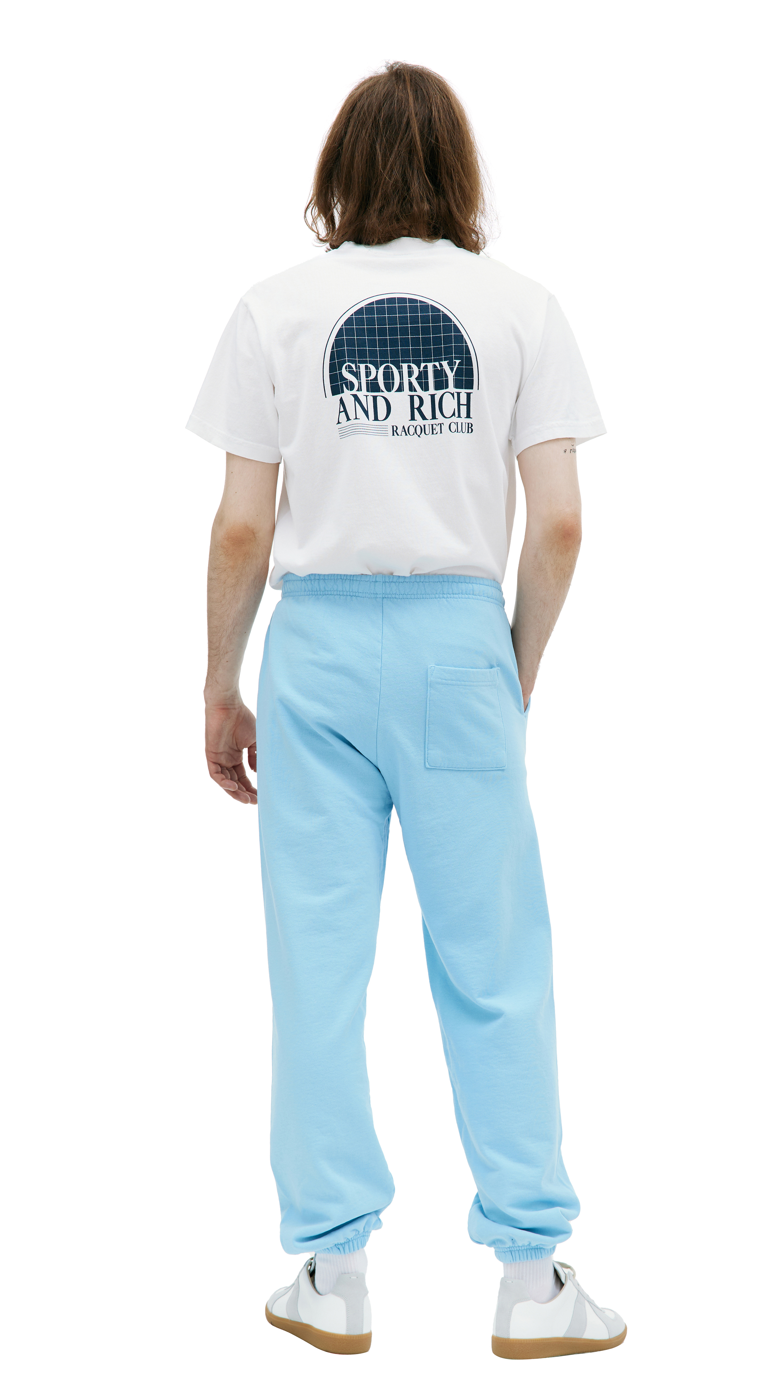 ボトムスその他 Sporty & Rich Prince Sporty Sweatpants Navy White SW521NA SW Sporty & Rich for Men FW25 Collection | SSENSE