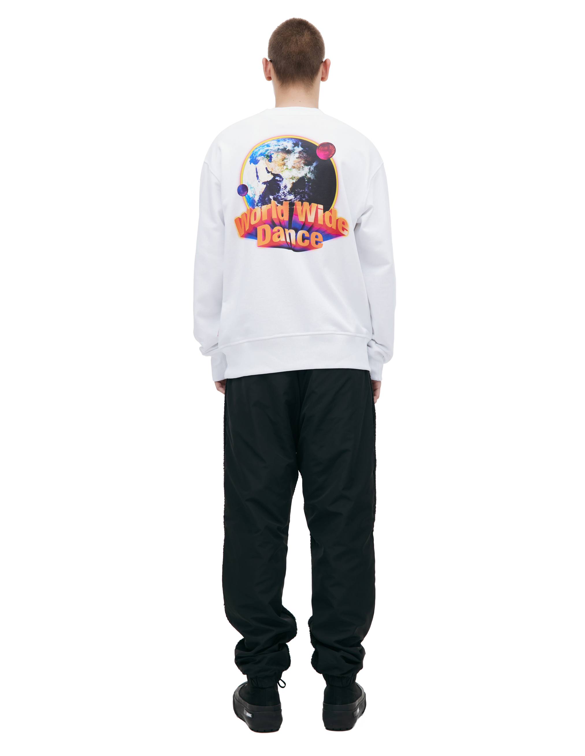 Diesel 'world Wild Dance' Printed Sweatshirt In White