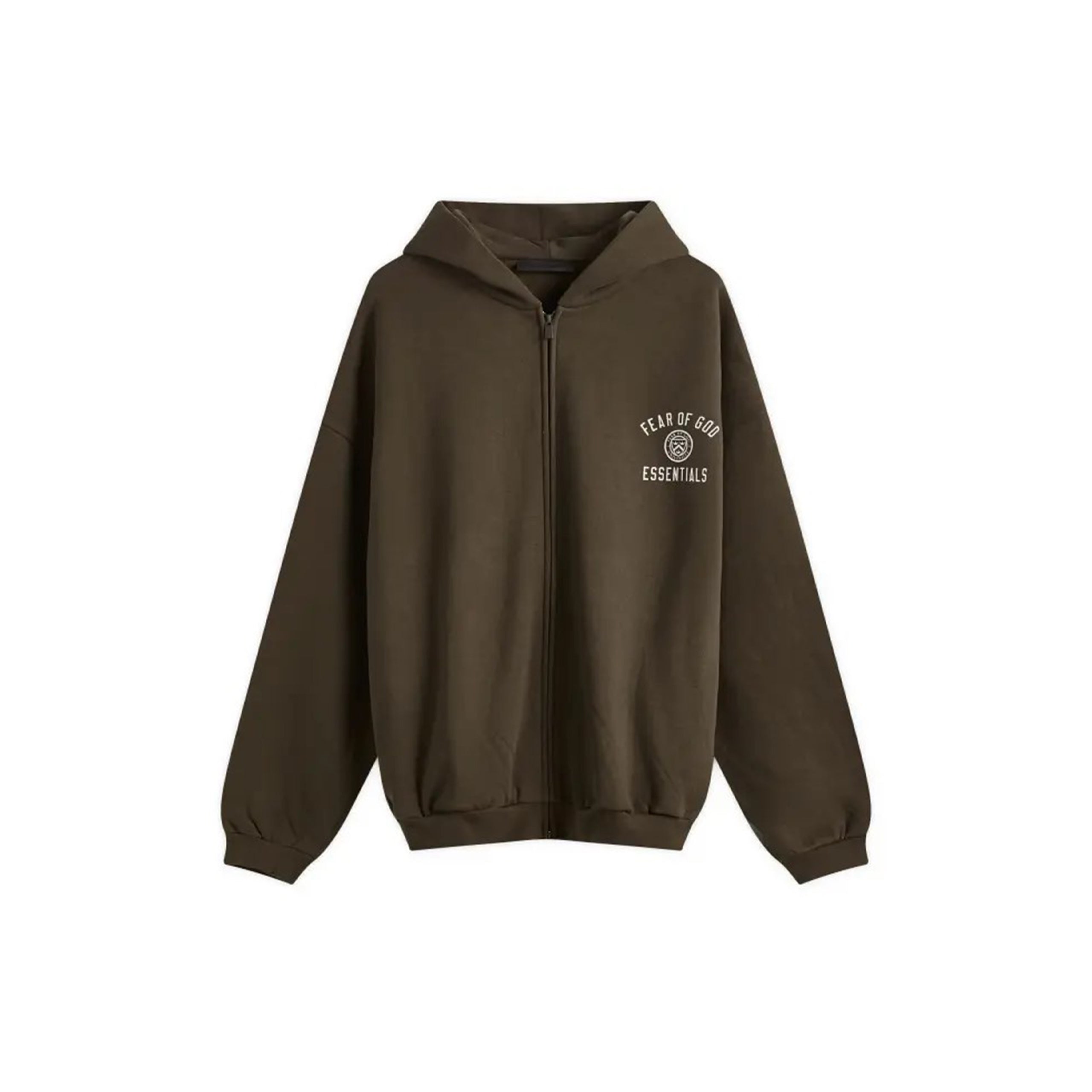 【Essentials】 Heavy Fleece Fullzip Hoodie Fear of God ESSENTIALS Black Heavy Fleece Fullzip Hoodie
