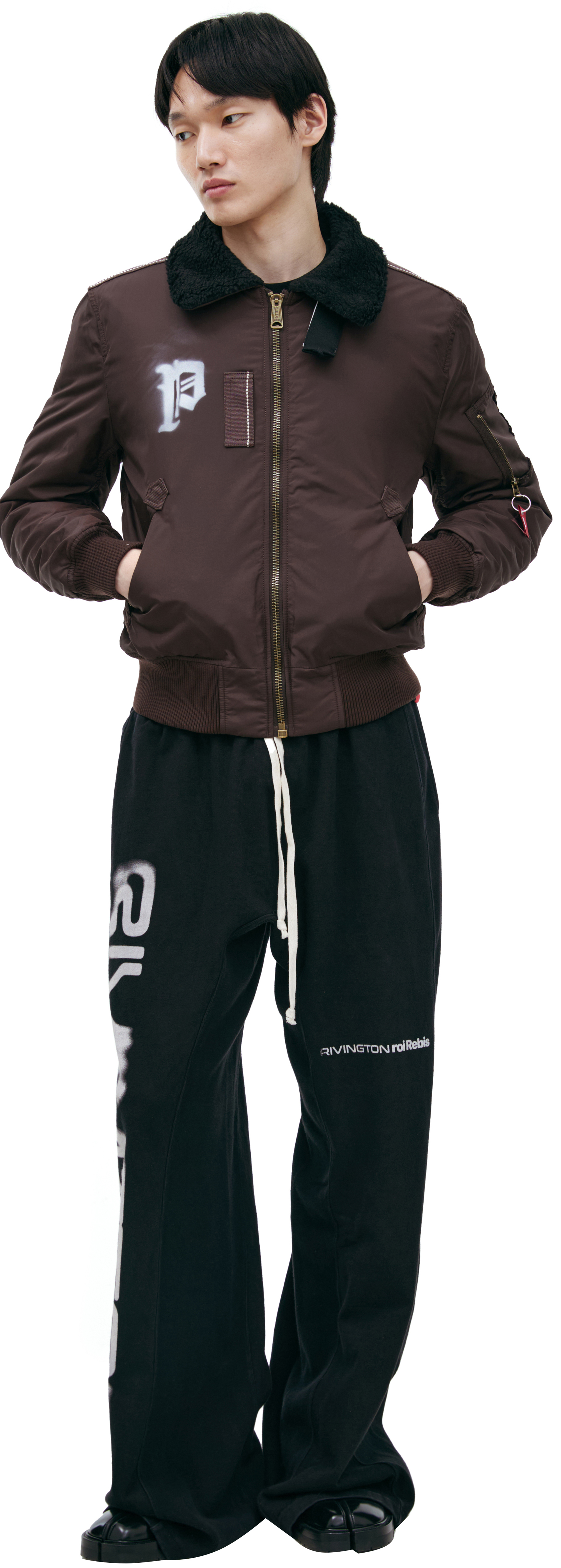 Buy PROTOTYPES men brown x alpha industries bomber for $687 online