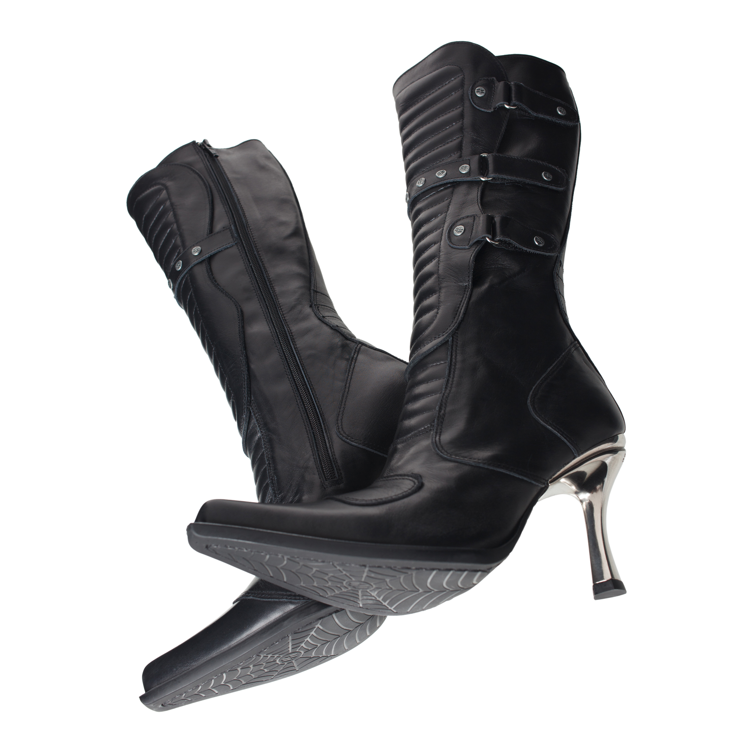 Shop Vetements X New Rock Boots In Black