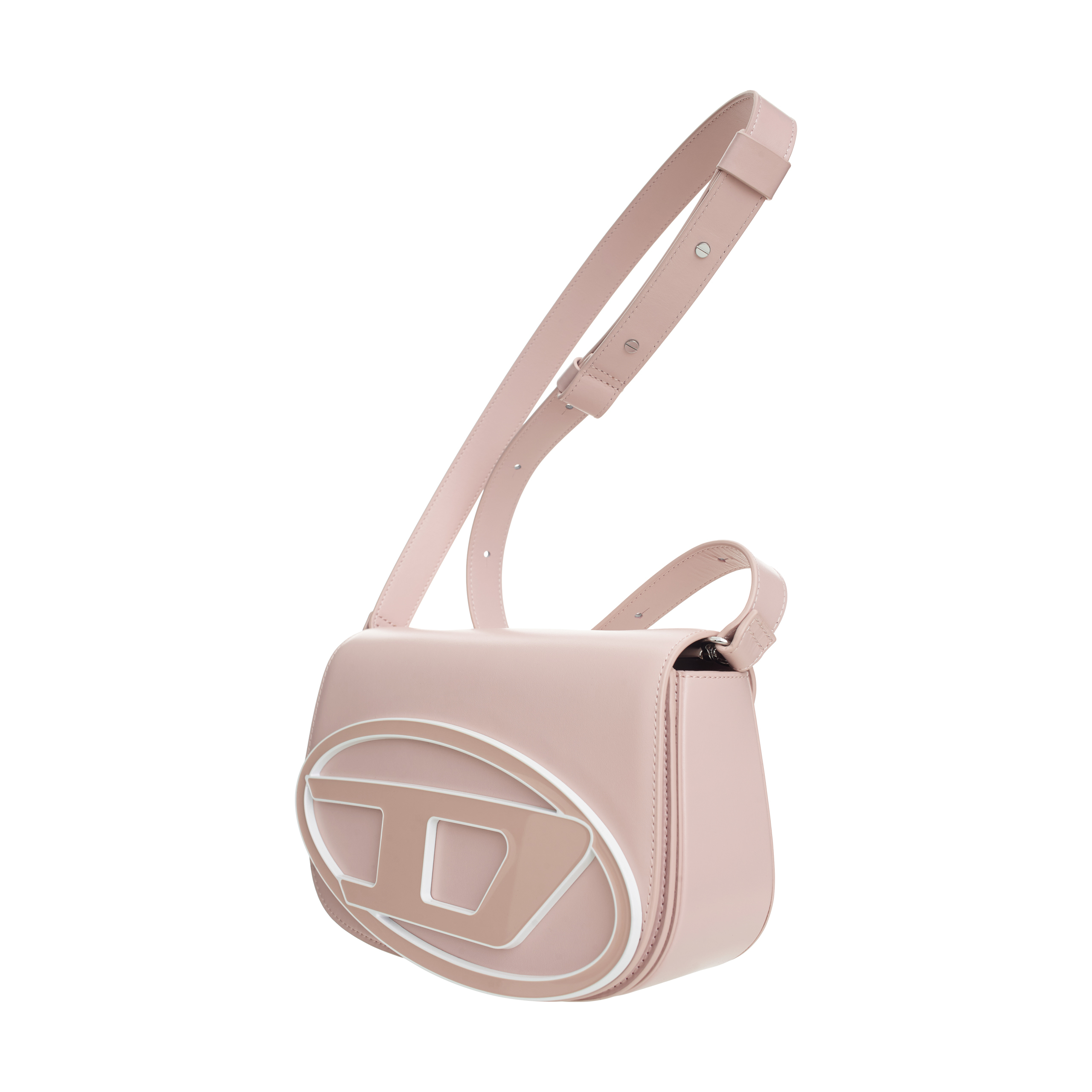 Shop Diesel Leather Shoulder Bag 1dr In Pink