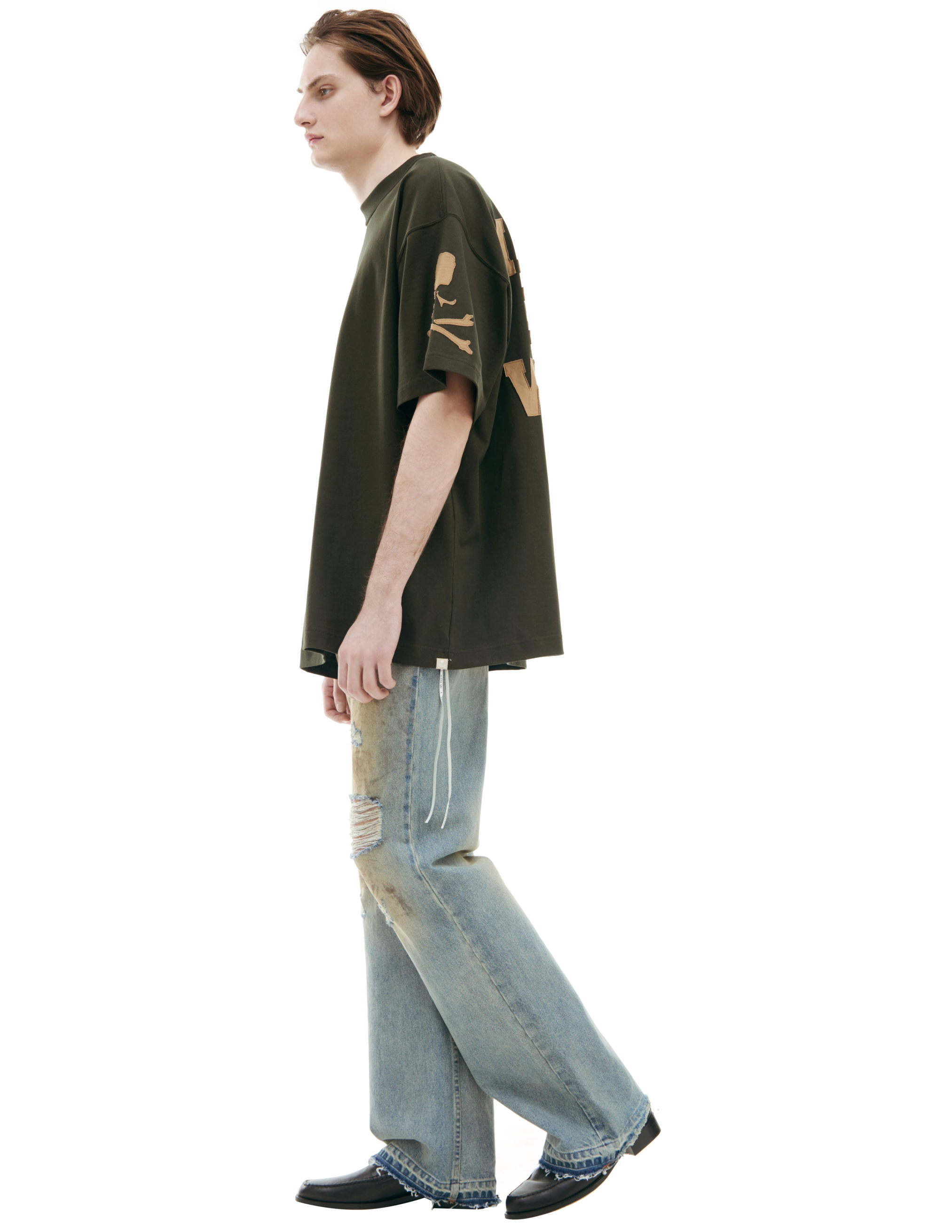 Mastermind Japan T-shirt With Logo On Sleeves In Green