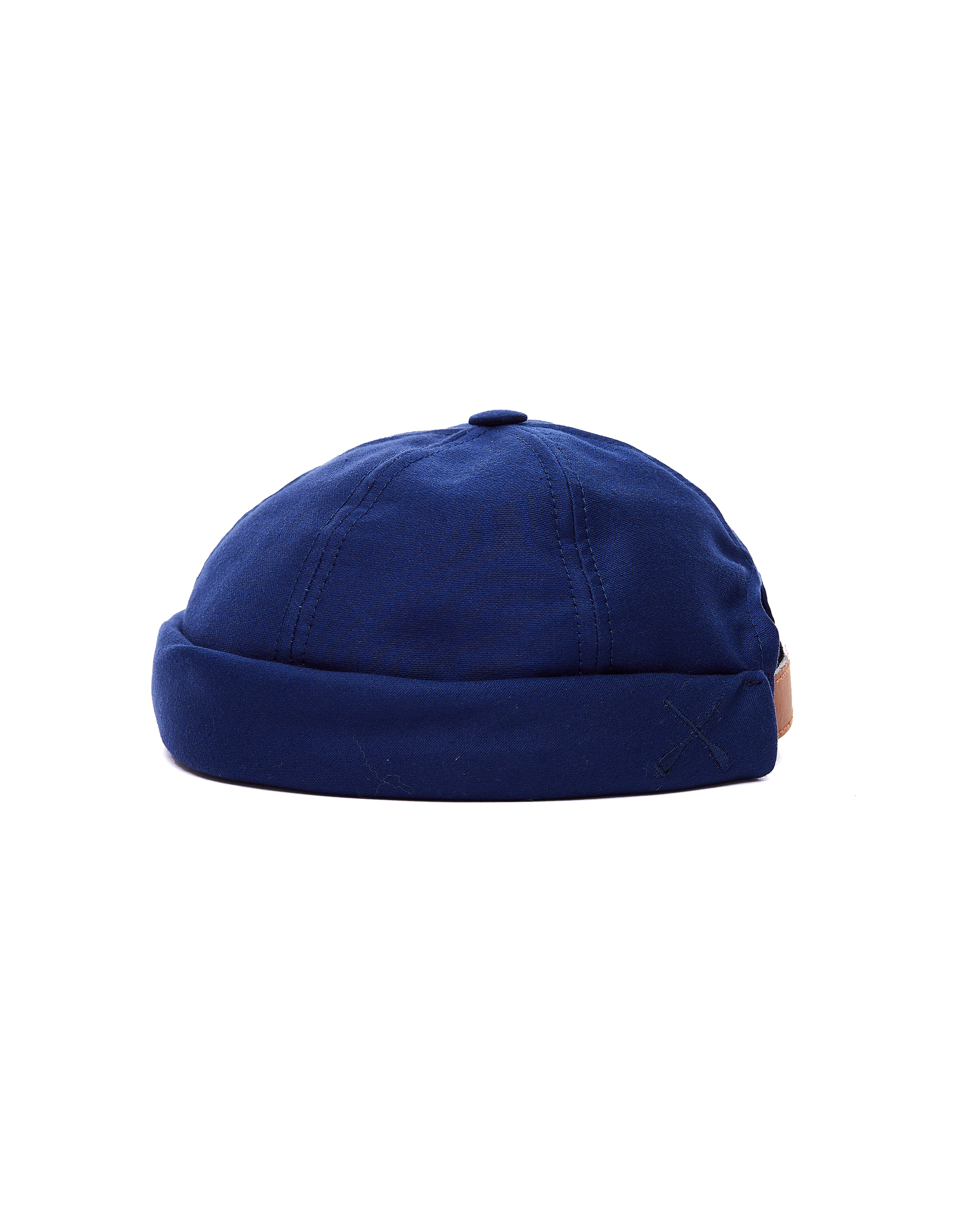 Buy Junya Watanabe men navy blue beton cire hat for $165