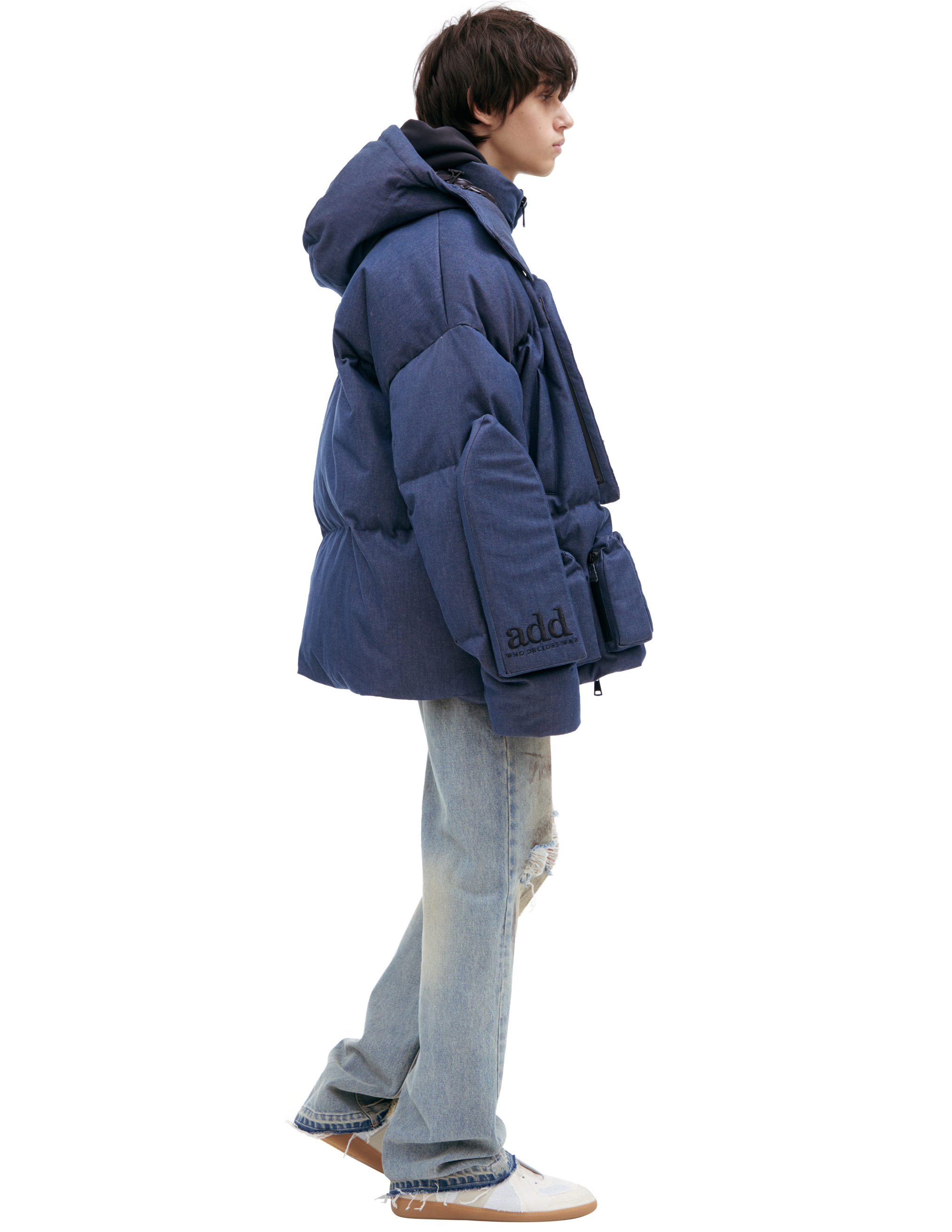 Who Decides War Jacket With Patches In Blue